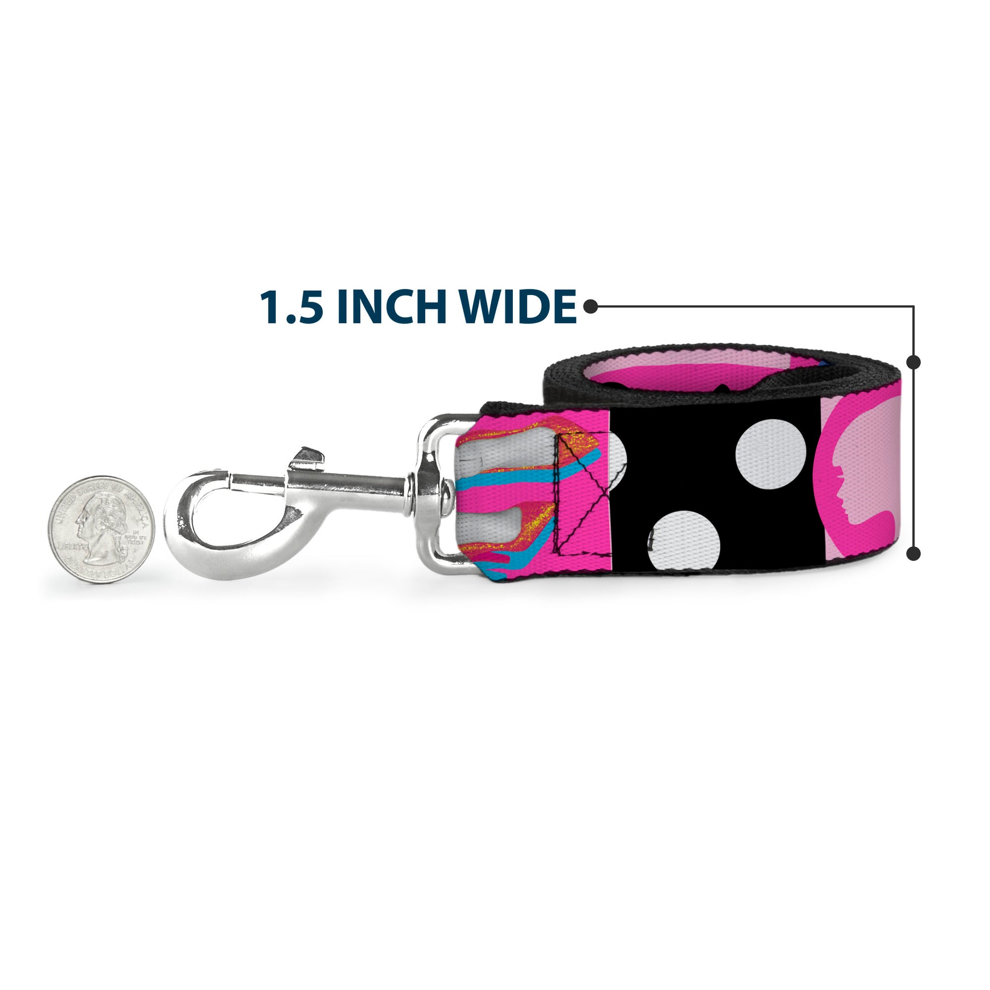 Dog Leash - BARBIE Accessory Icons Collage Multi Color Dog Leashes Barbie