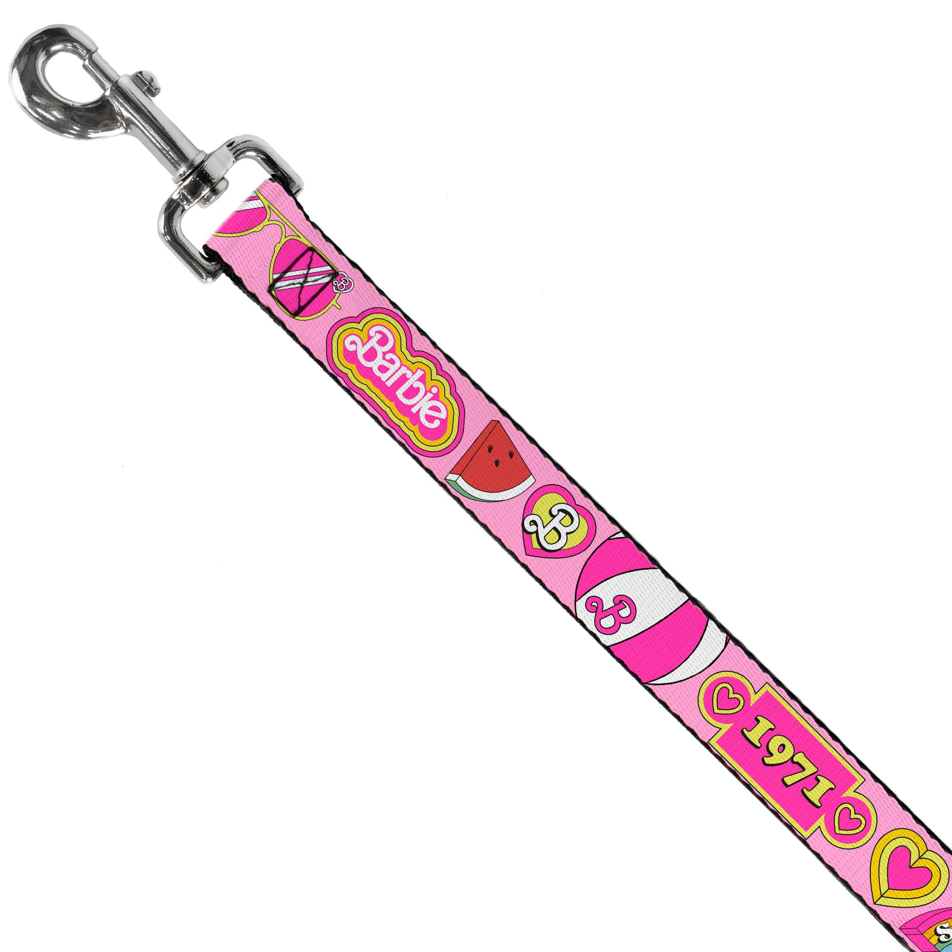 Dog Leash - Malibu Barbie 1971 Icons and Quotes Pinks/Yellows Dog Leashes Barbie