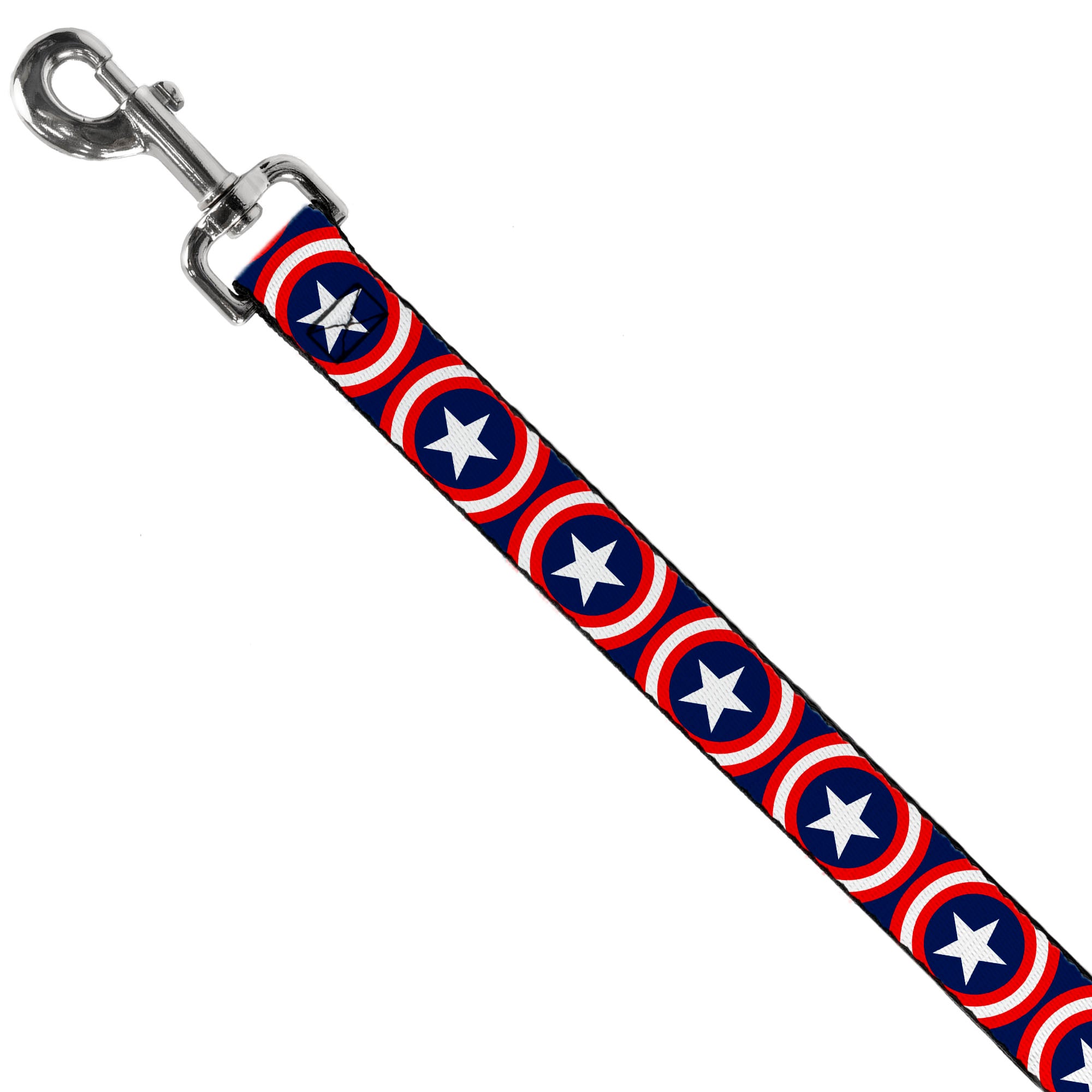 Dog Leash - Captain America Shield Repeat Navy Dog Leashes Marvel Comics