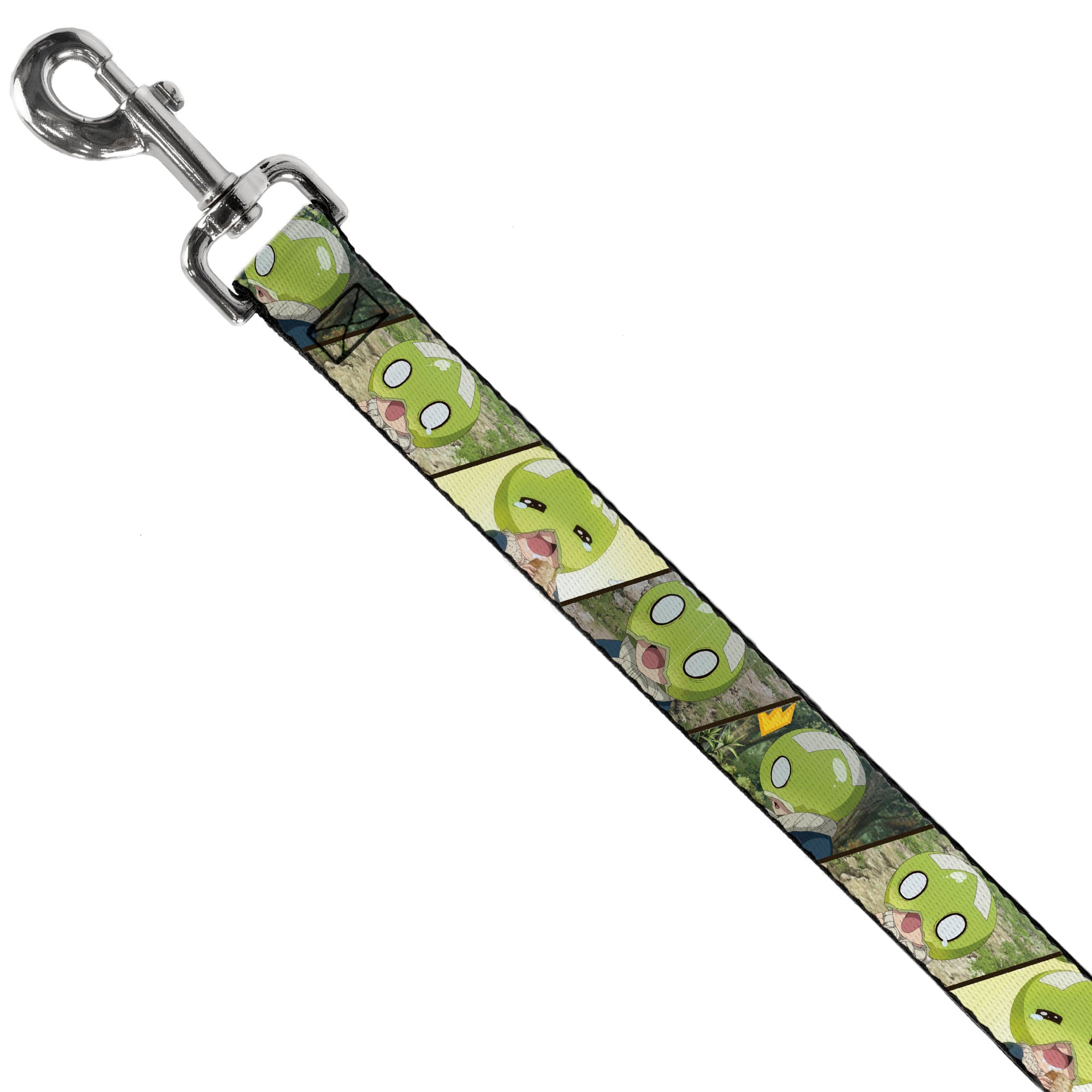 Dog Leash - DR. STONE Title Logo and Suika Pose Blocks Dog Leashes Dr. Stone