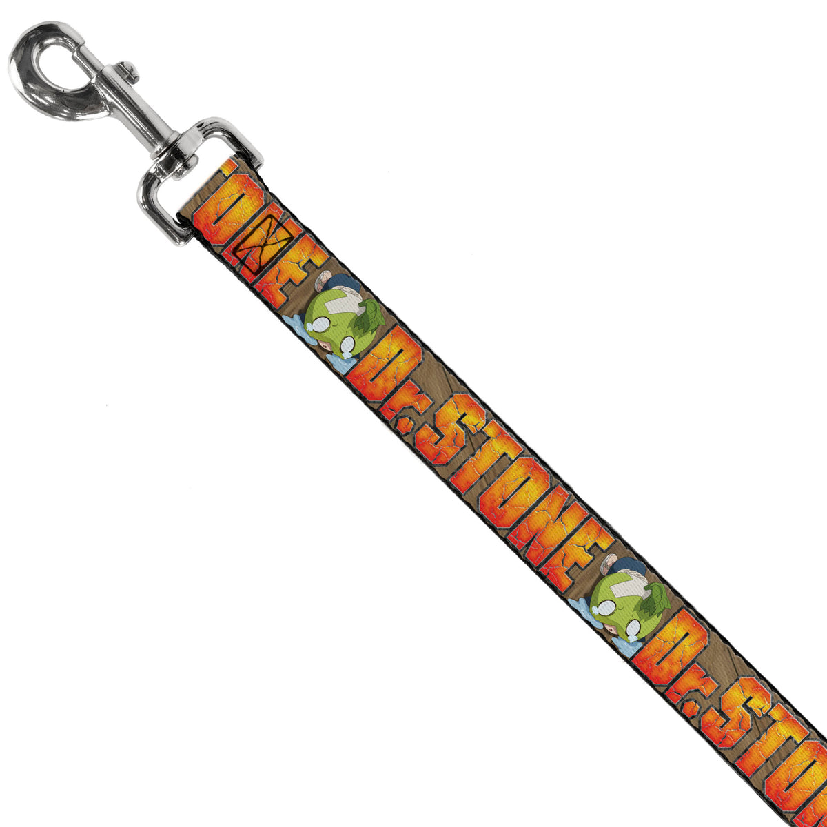 Dog Leash - DR. STONE Title Logo and Suika Crying Pose Browns Dog Leashes Dr. Stone