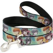 Dog Leash - Fruits Basket Kyo Tohru Yuki Group Pose Greens/Blues Dog Leashes Fruits Basket