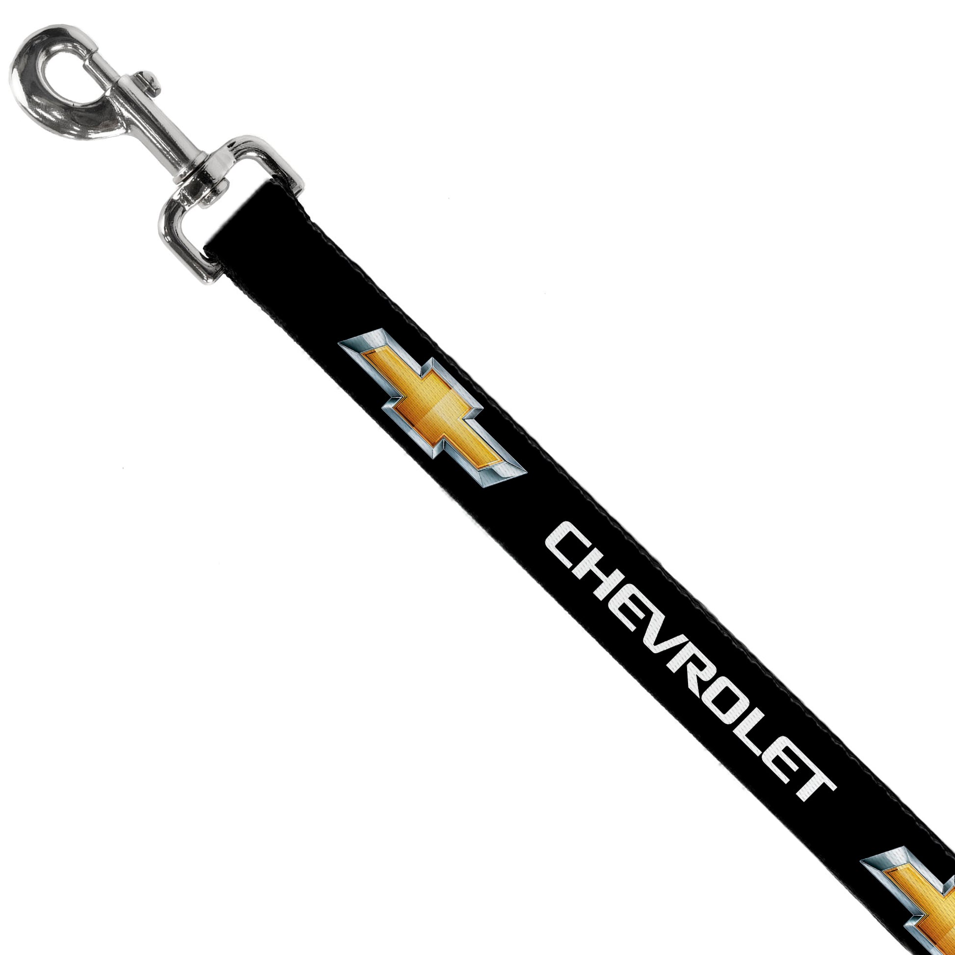 Dog Leash - Chevy Bowtie Black/Gold Logo REPEAT Dog Leashes GM General Motors