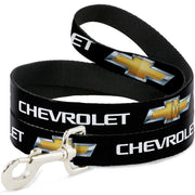 Dog Leash - Chevy Bowtie Black/Gold Logo REPEAT Dog Leashes GM General Motors