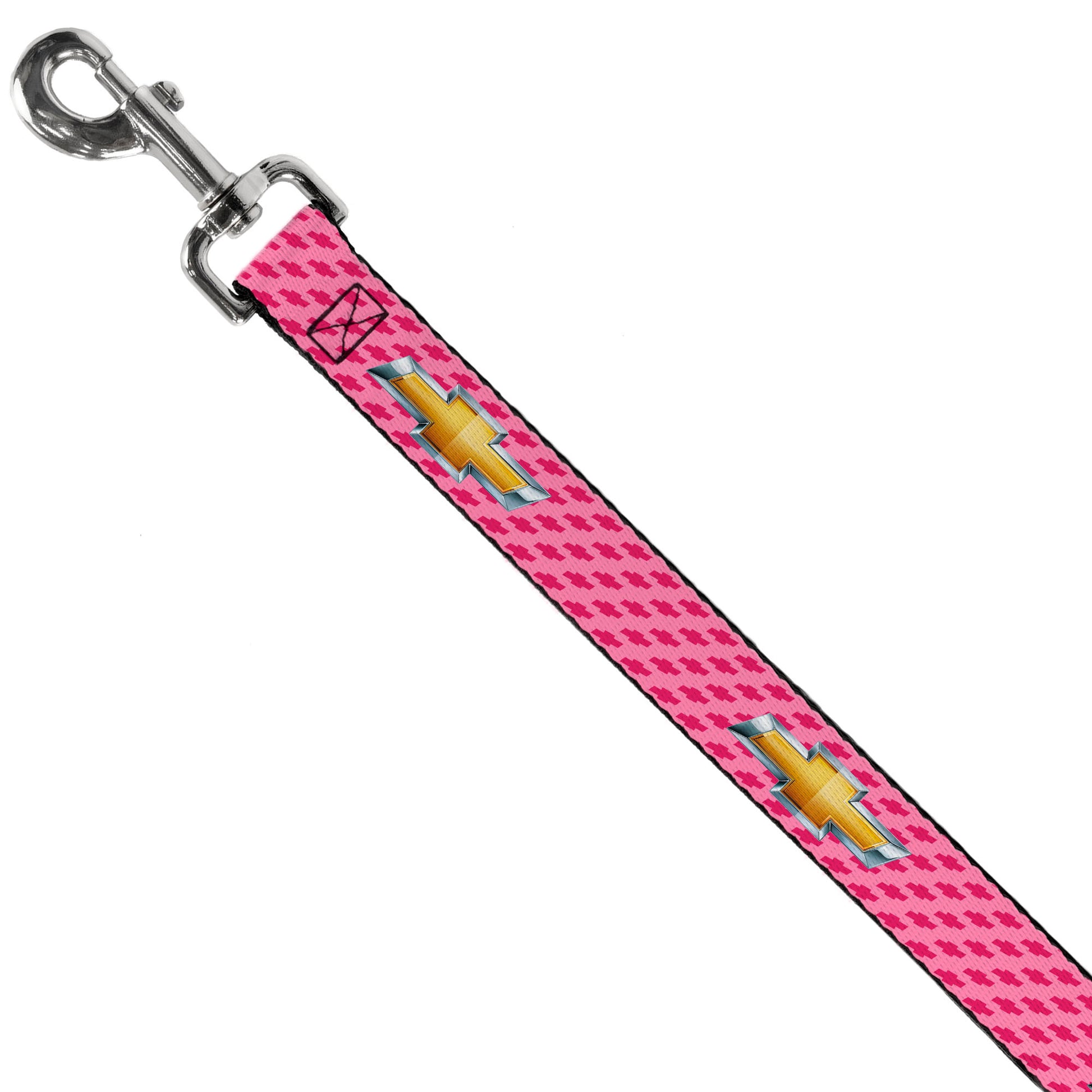 Dog Leash - Chevy Gold Bowtie w/Logo PINK Dog Leashes GM General Motors