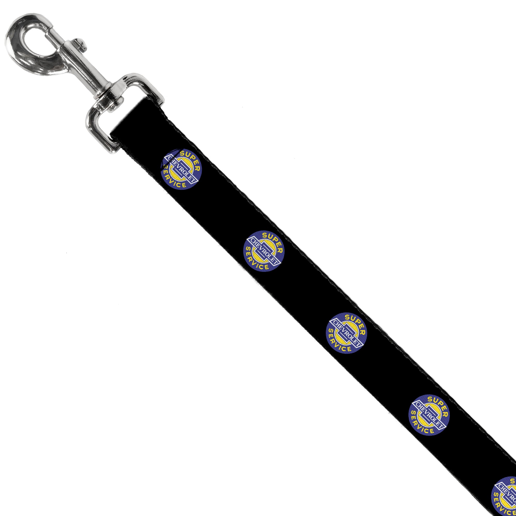 Dog Leash - CHEVROLET SUPER SERVICE Logo Black/Blue/Yellow/White Dog Leashes GM General Motors