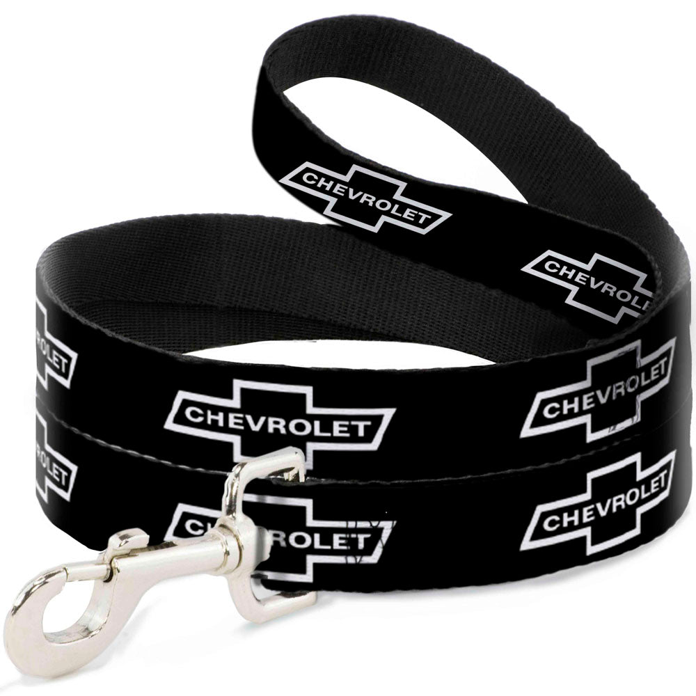 Dog Leash - 1965 CHEVROLET Bowtie Black/White Dog Leashes GM General Motors