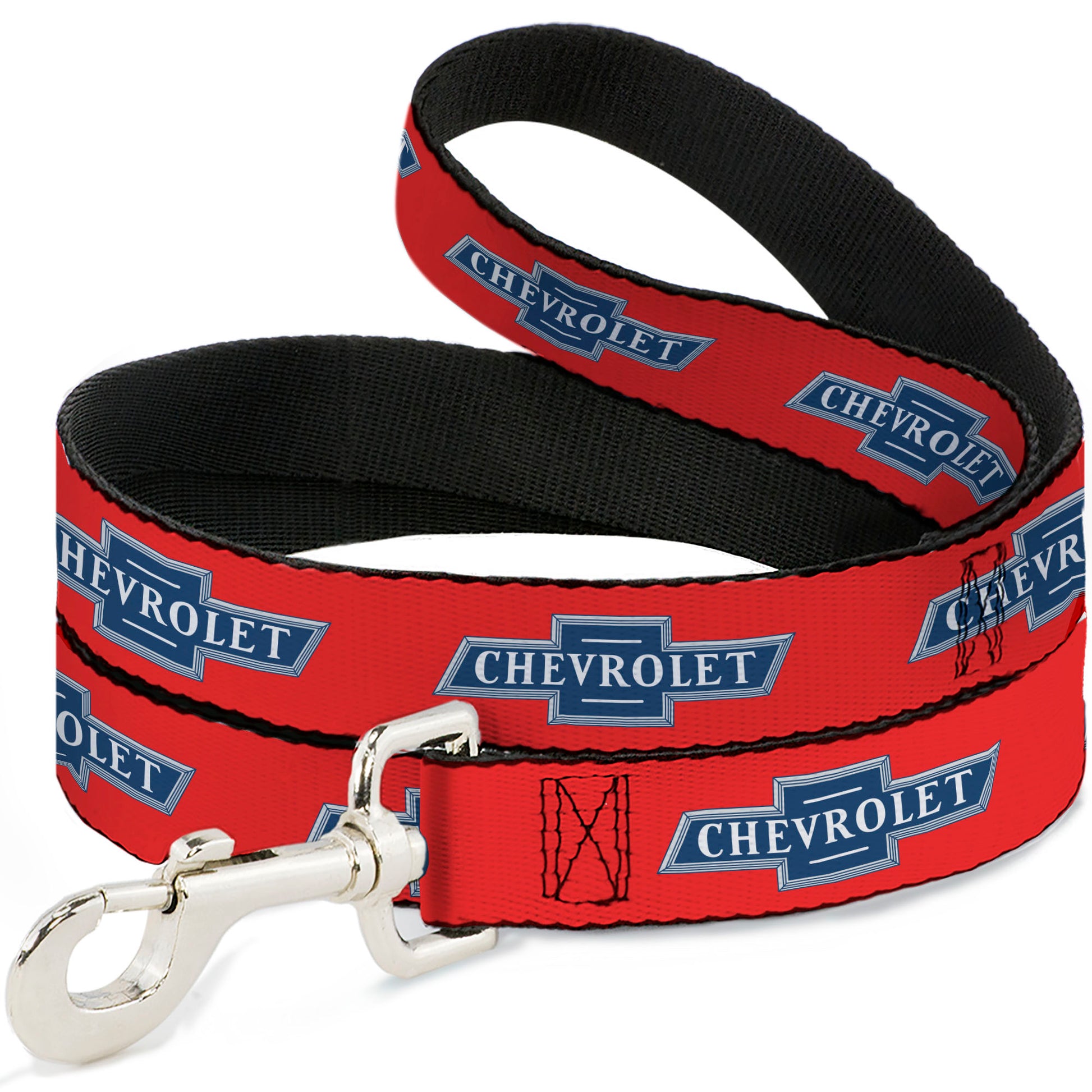 Dog Leash - CHEVROLET 1940 Bowtie Text Logo Orange/Blue/White Dog Leashes Chevrolet
