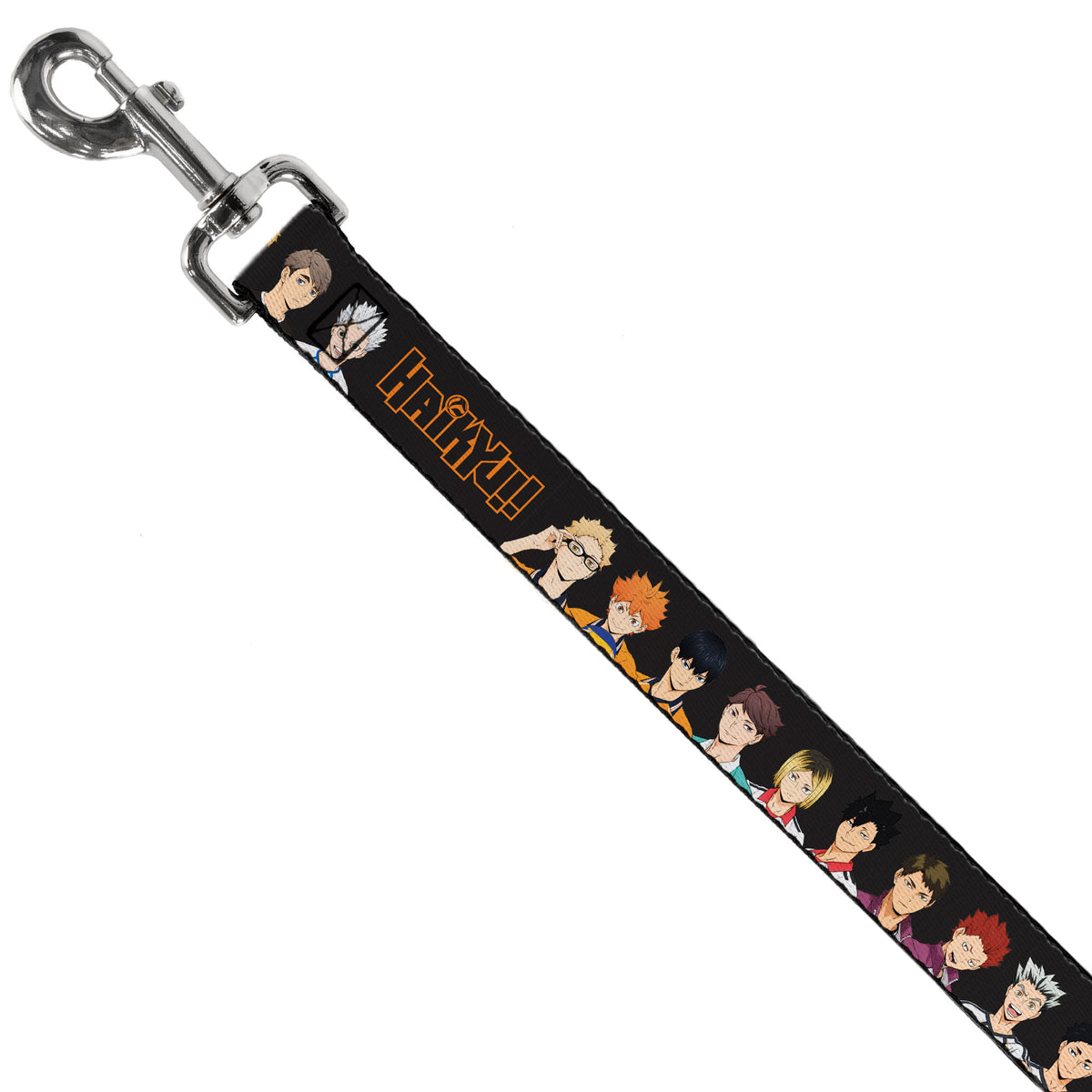 Dog Leash - HAIKYU Volleyball Team Player Groups Line Up Black Dog Leashes Haikyu!!