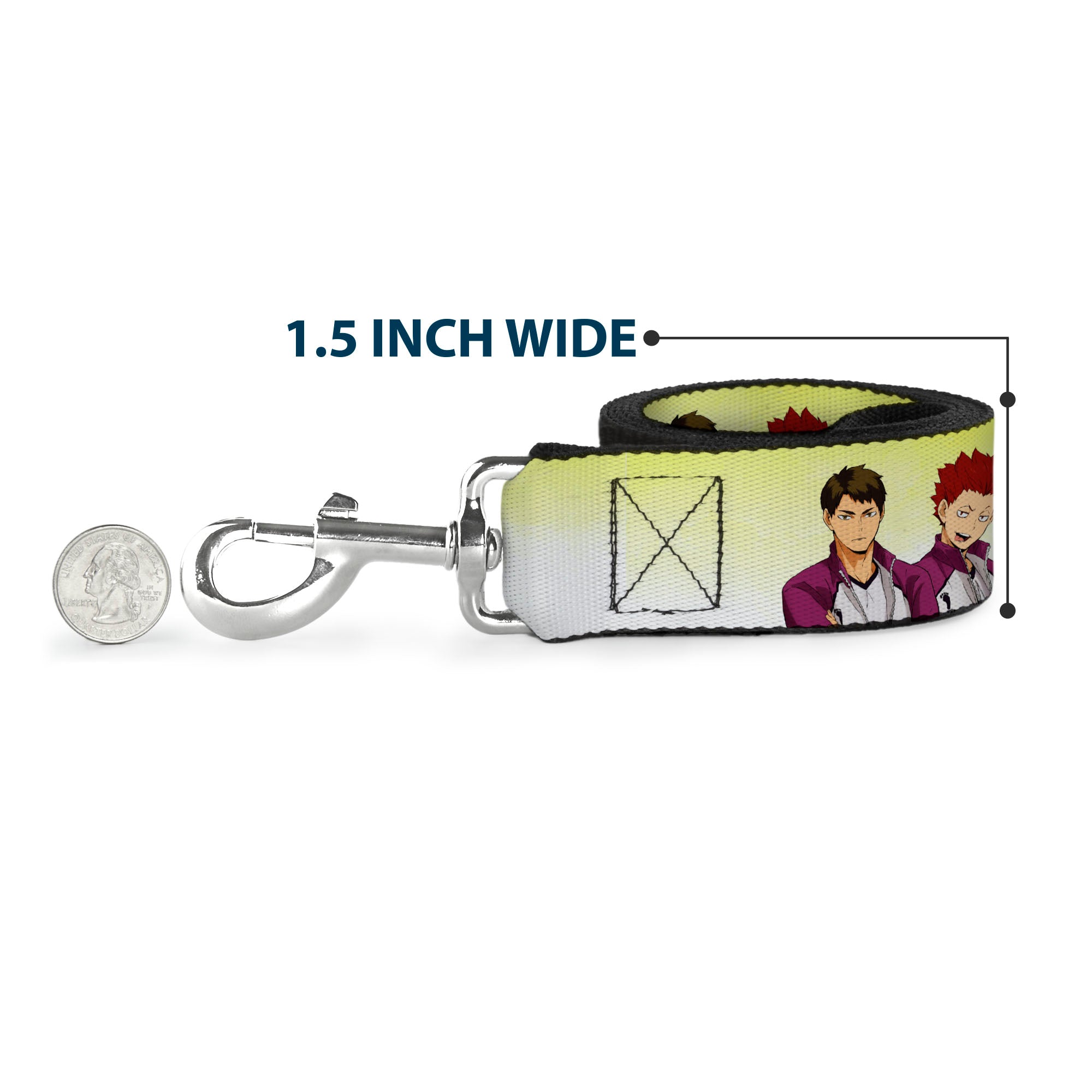 Dog Leash - Haikyu Six Volleyball Team Player Pairs Line Up Yellows Dog Leashes Haikyu!!