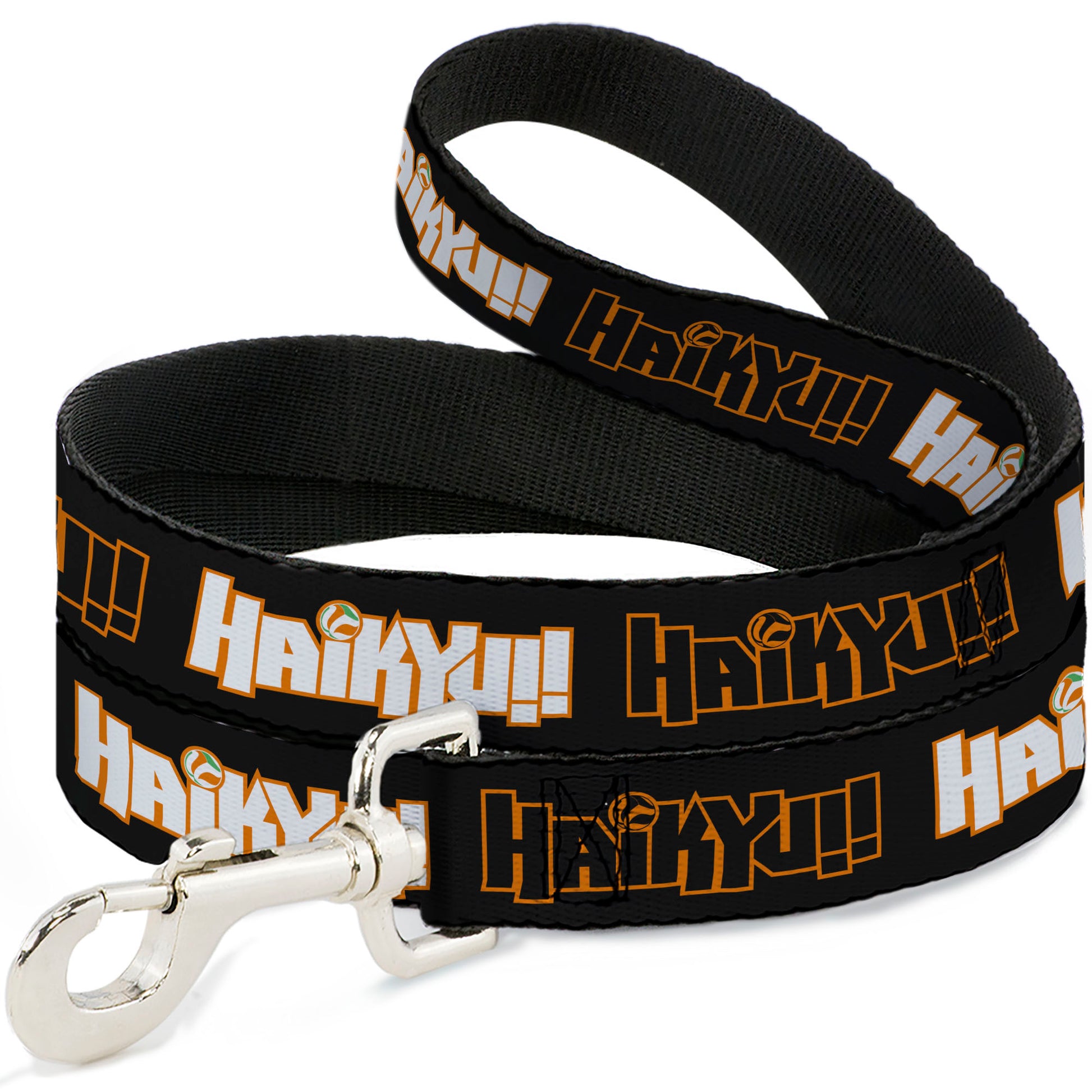 Dog Leash - HAIKYU Title Logos Black/Orange/White Dog Leashes Haikyu!!