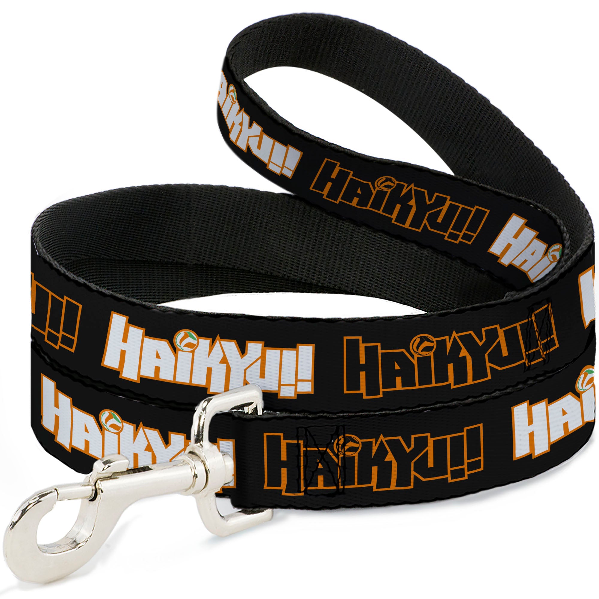Dog Leash - HAIKYU Title Logos Black/Orange/White Dog Leashes Haikyu!!