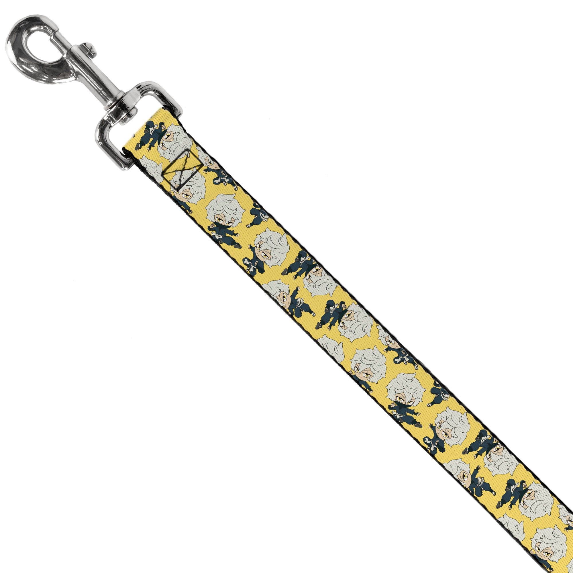 Dog Leash - Hell's Paradise Chibi Gabimaru Poses Scattered Yellow Dog Leashes Hell's Paradise