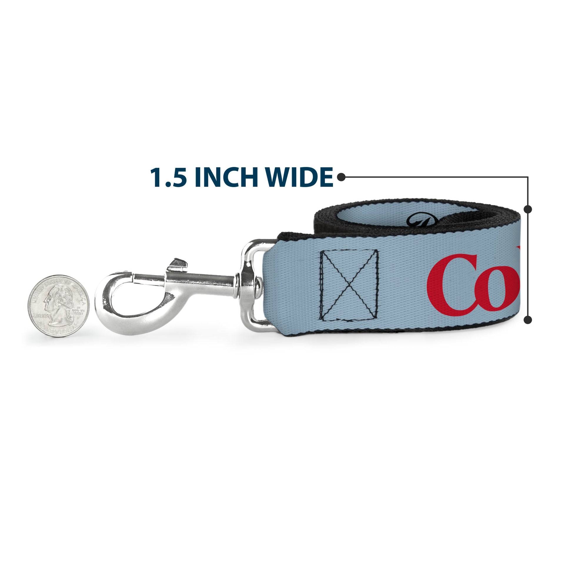 Dog Leash - DIET COKE Logo Light Gray/Black/Red Dog Leashes Coca-Cola