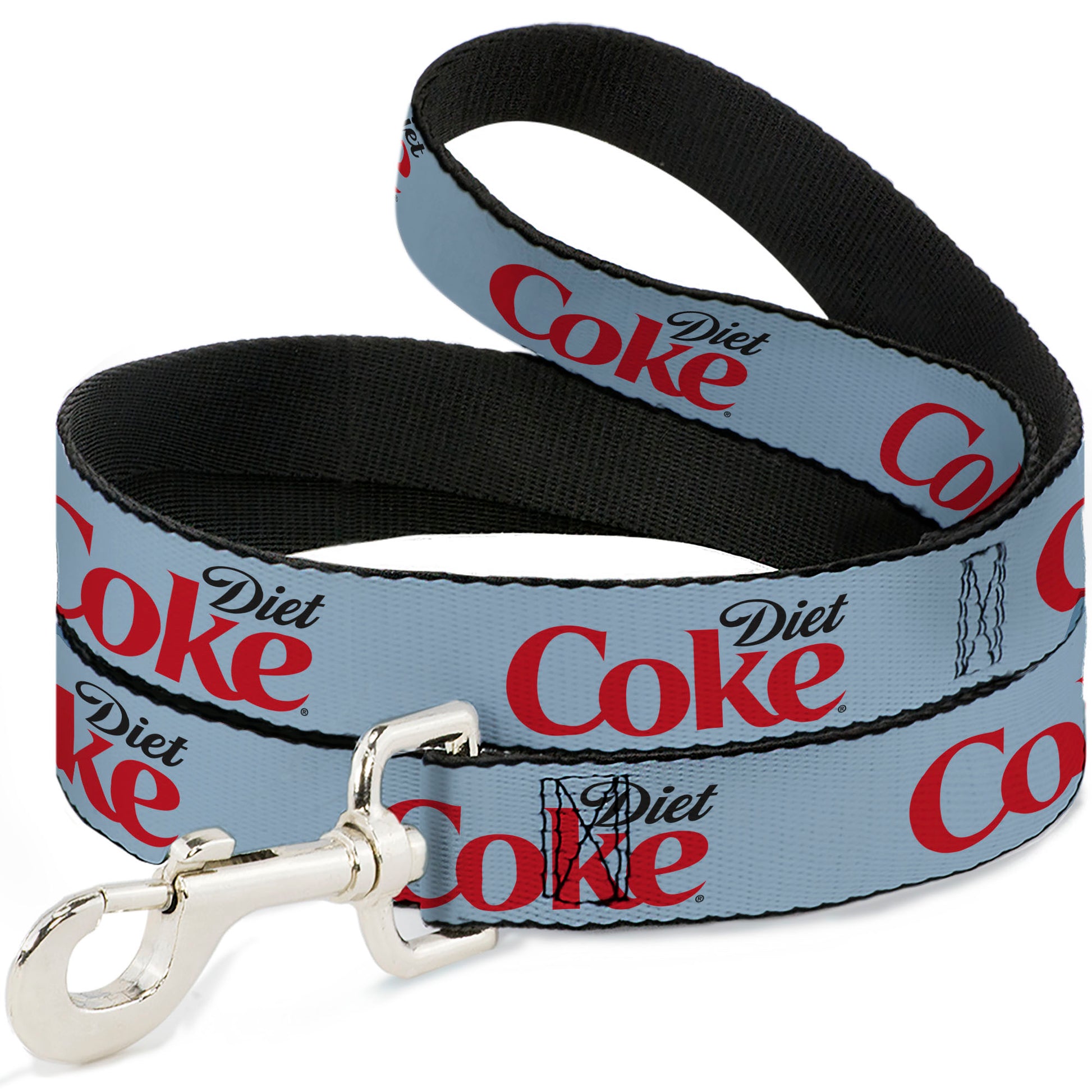 Dog Leash - DIET COKE Logo Light Gray/Black/Red Dog Leashes Coca-Cola