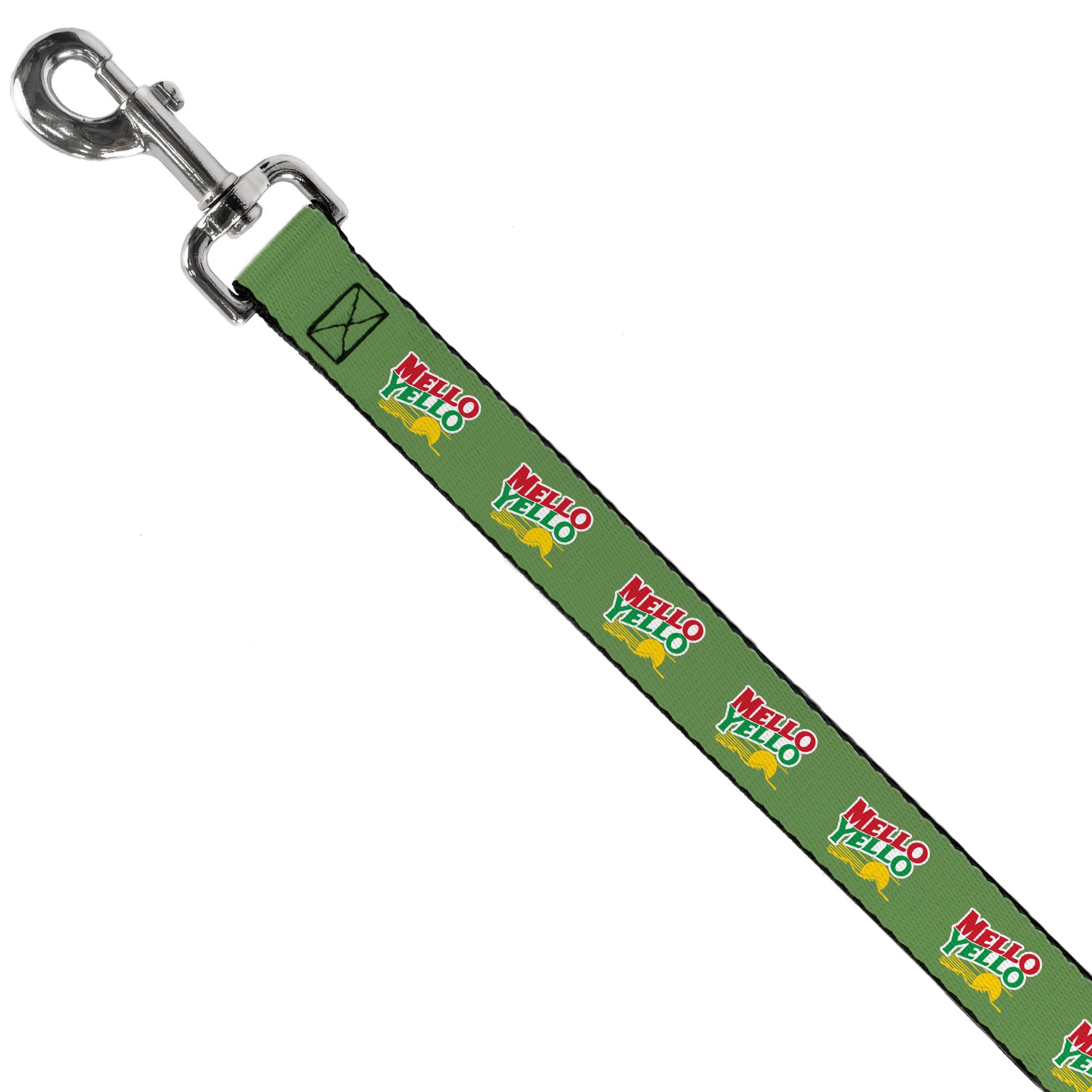 Dog Leash - MELLO YELLO Logo Green/White/Red/Yellow