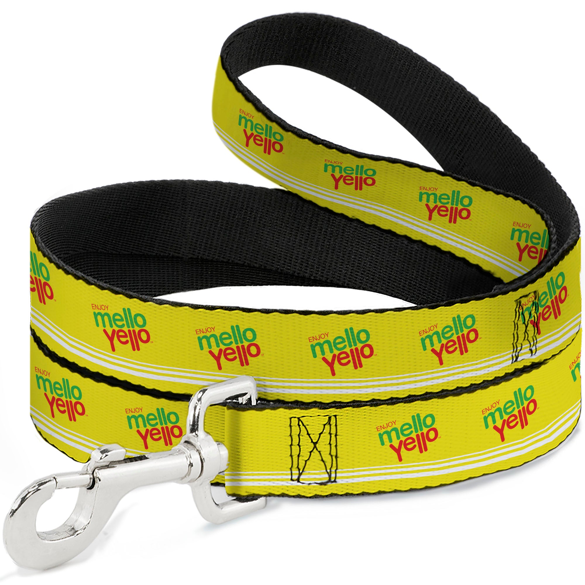 Dog Leash - ENJOY MELLO YELLO Logo Yellow/Red/Green Dog Leashes Coca-Cola