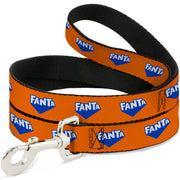 Dog Leash - FANTA Logo Orange/Blue/White Dog Leashes Coca-Cola