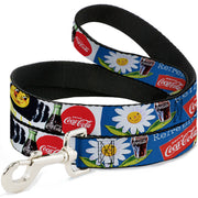 Dog Leash - Vintage Coca-Cola GO REFRESHED Ads and Icons Collage Dog Leashes Coca-Cola