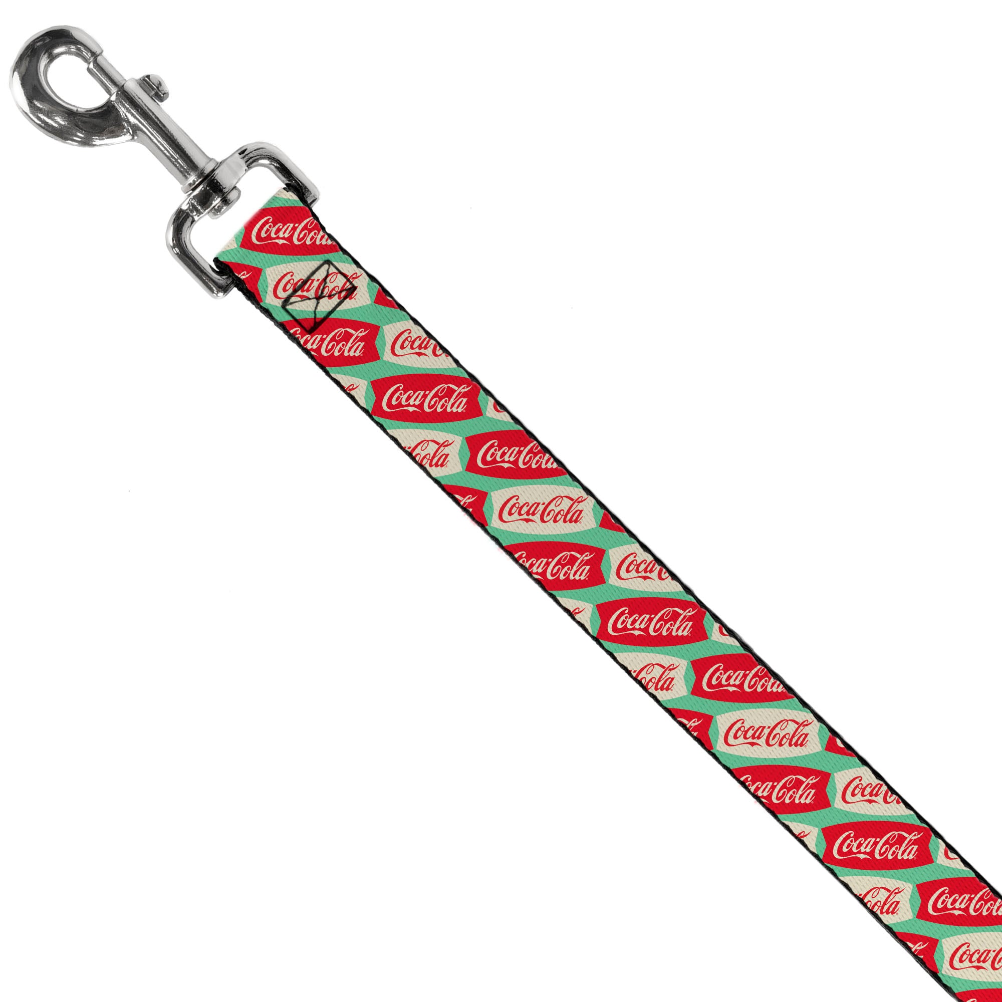 Dog Leash - Coca-Cola Script Marquee Logo Green/Red/White Dog Leashes Coca-Cola