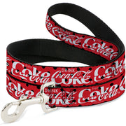 Dog Leash - DRINK COCA-COLA COKE Polka Dot Red/Black/White Dog Leashes Coca-Cola