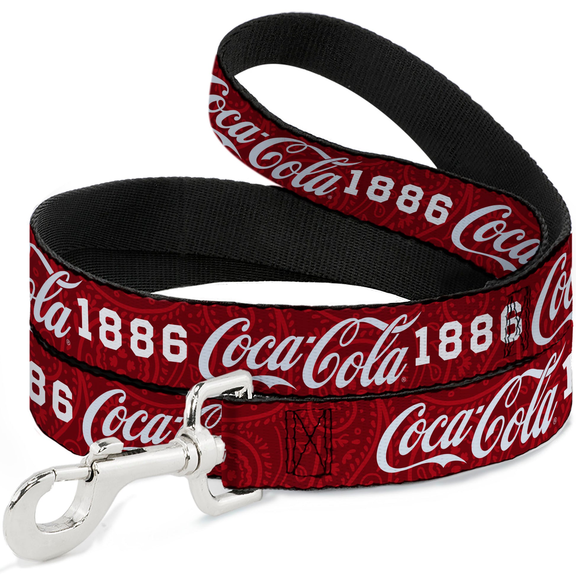 Dog Leash - COCA-COLA 1886 Script Logo Blues/White/Red Dog Leashes Coca-Cola