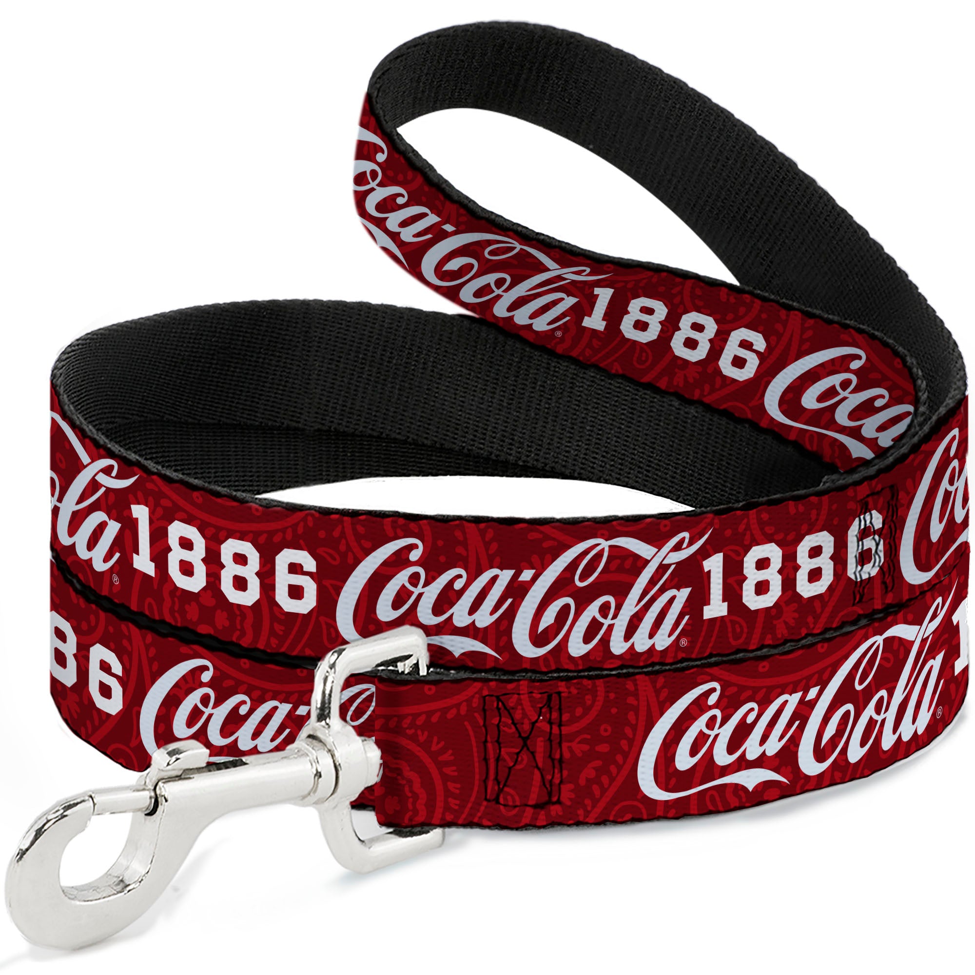 Dog Leash - COCA-COLA 1886 Script Logo Blues/White/Red Dog Leashes Coca-Cola