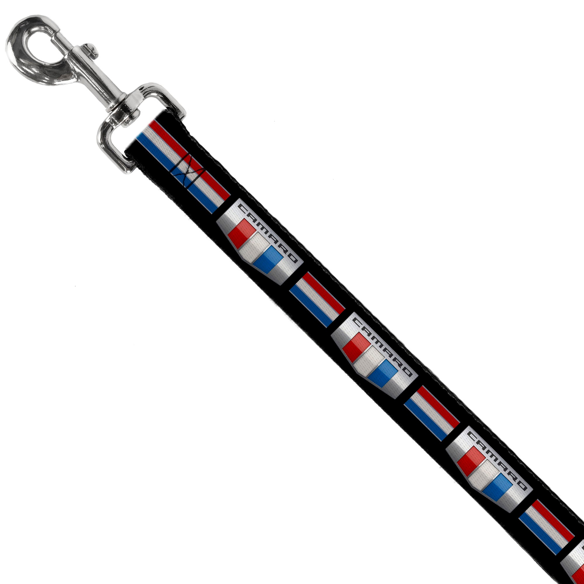 Dog Leash - CAMARO Six Badge/Stripe Black/Silver/Red/White/Blue Dog Leashes GM General Motors