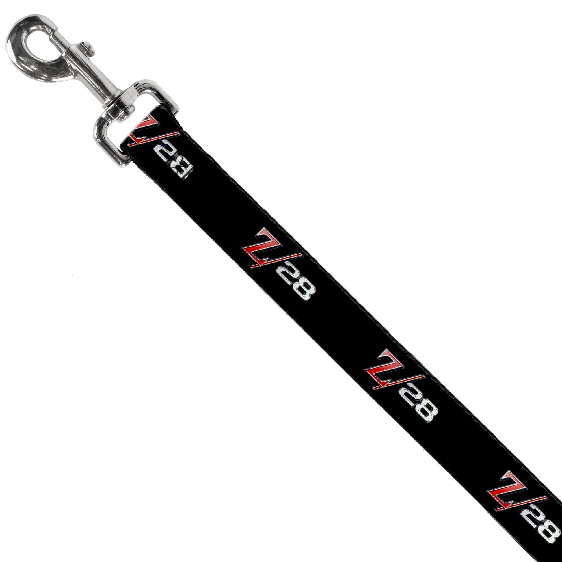 Dog Leash - 1969 Camaro Z/28 Emblem Black/Silvers/Red Dog Leashes GM General Motors