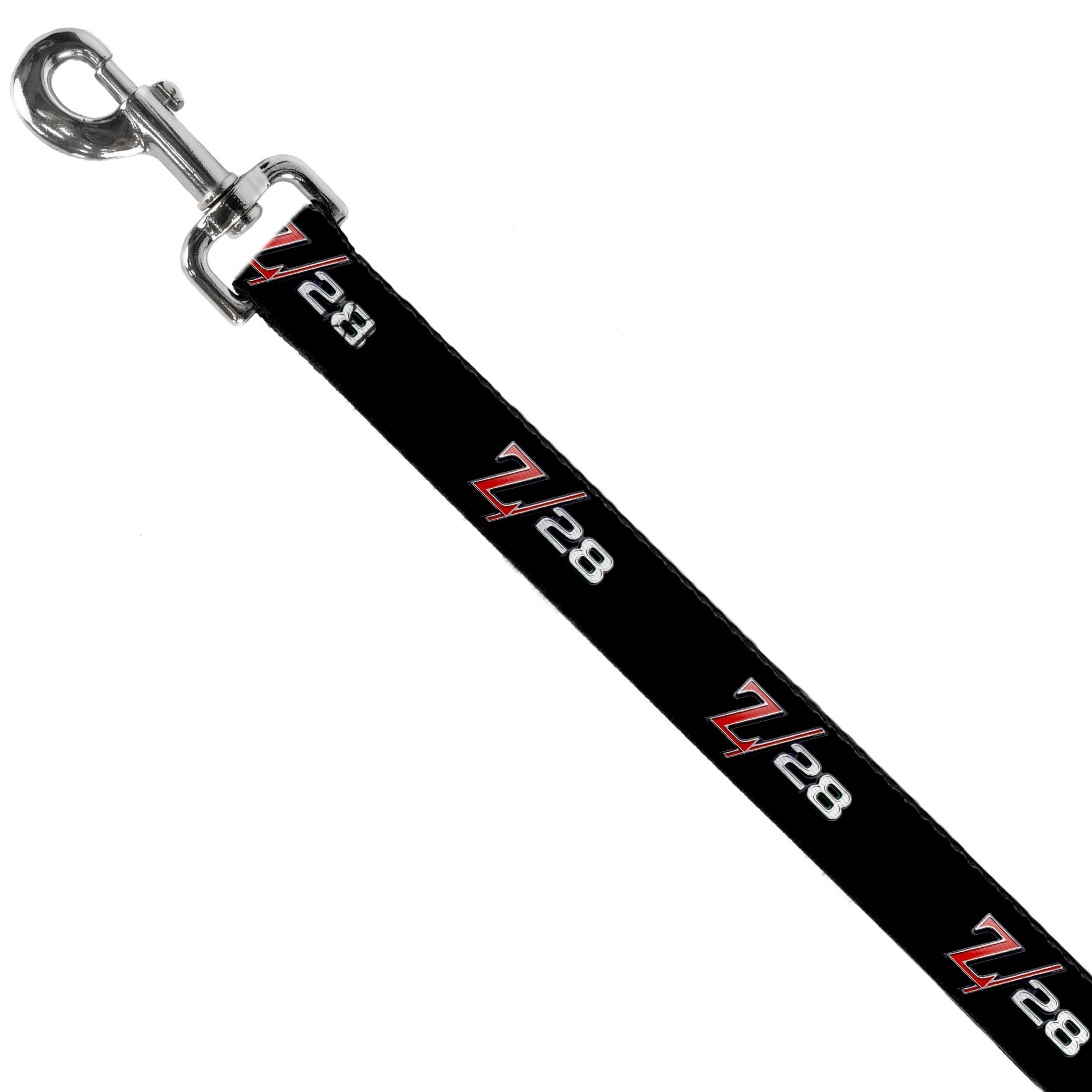 Dog Leash - 1969 Camaro Z/28 Emblem Black/Silvers/Red Dog Leashes GM General Motors