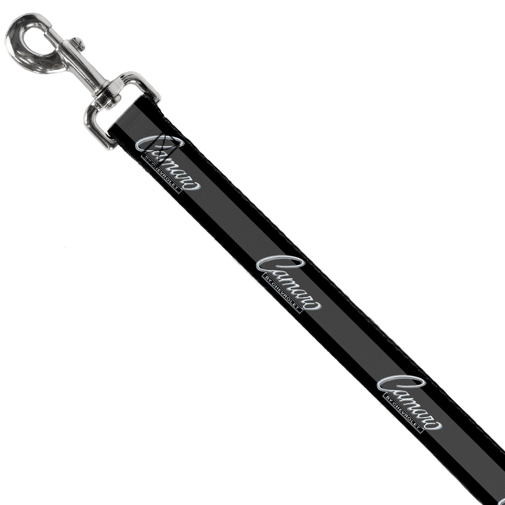 Dog Leash - 1969 CAMARO BY CHEVROLET Emblem/Stripe Black/Gray/Silver Dog Leashes GM General Motors