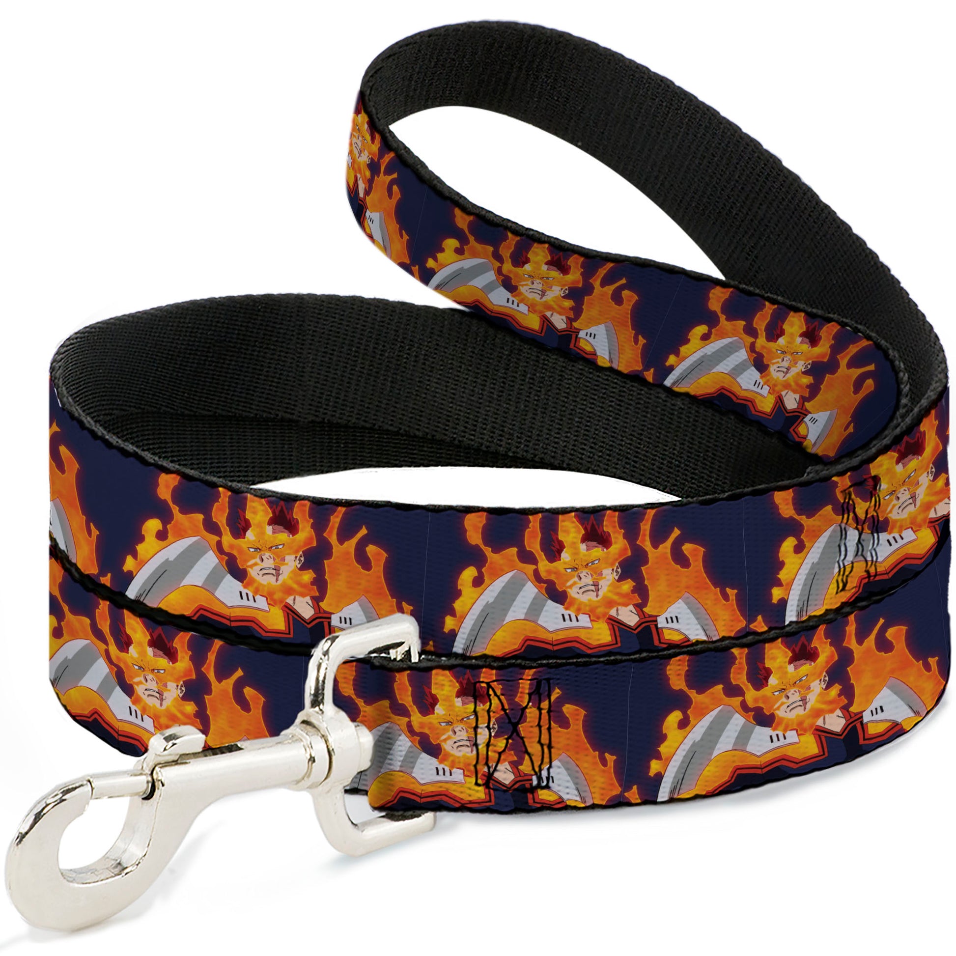 Dog Leash - My Hero Academia Flame Hero Endeavor Pose Blue Dog Leashes My Hero Academia