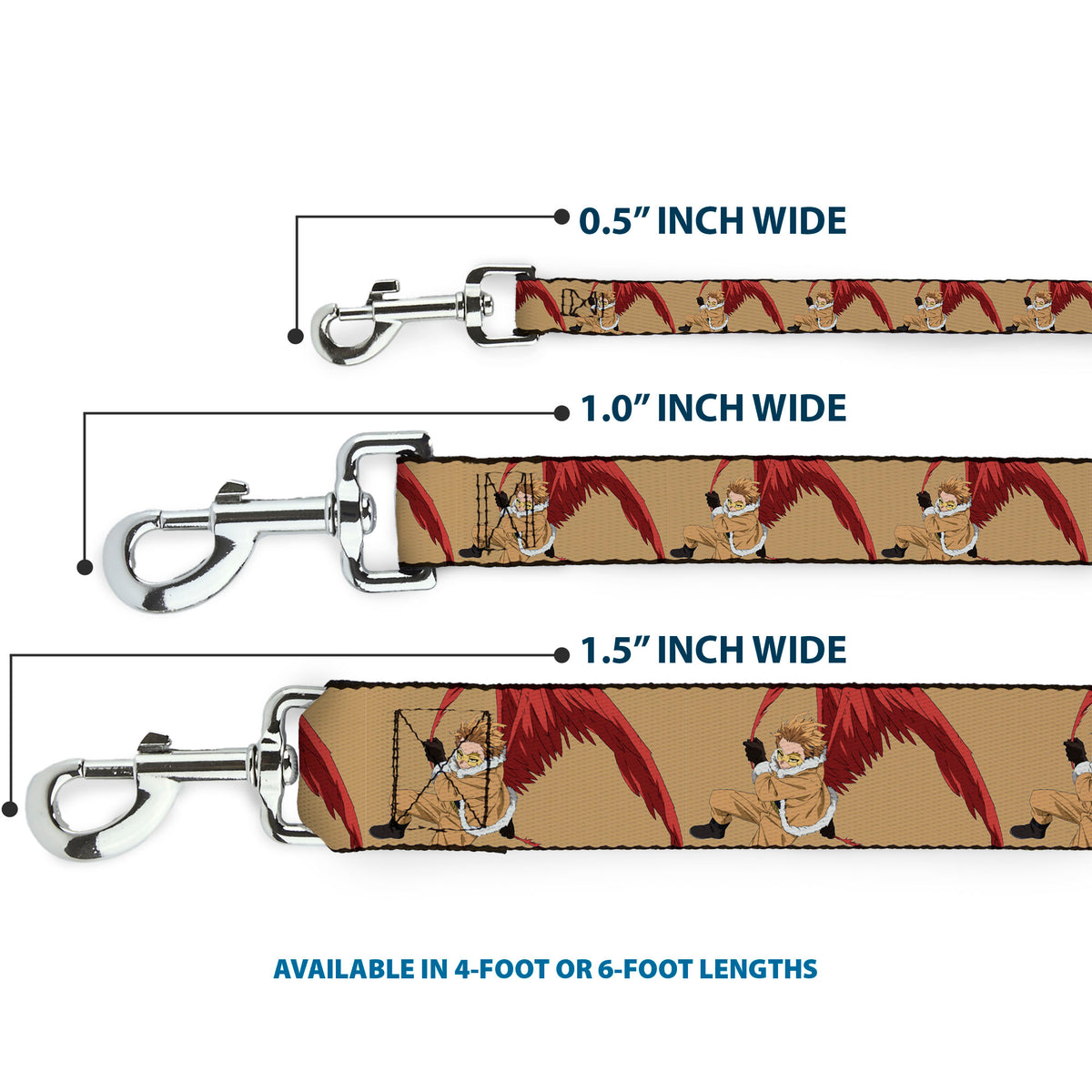 Dog Leash - My Hero Academia Keigo Takami Hawks Action Pose Orange Dog Leashes My Hero Academia