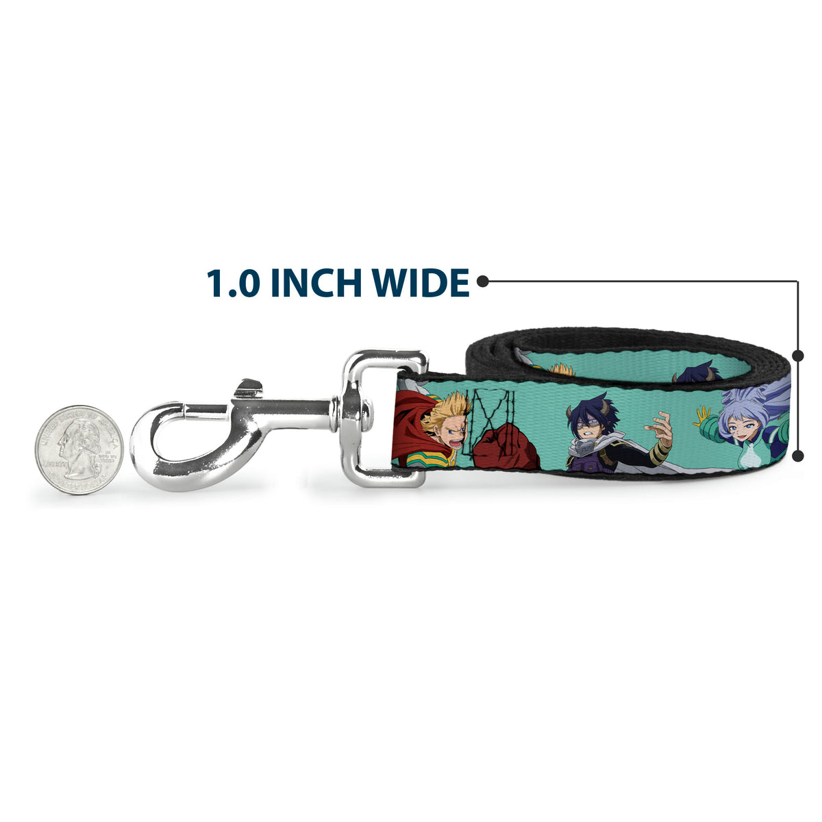 Dog Leash - My Hero Academia The Big 3 Action Poses Light Blue Dog Leashes My Hero Academia
