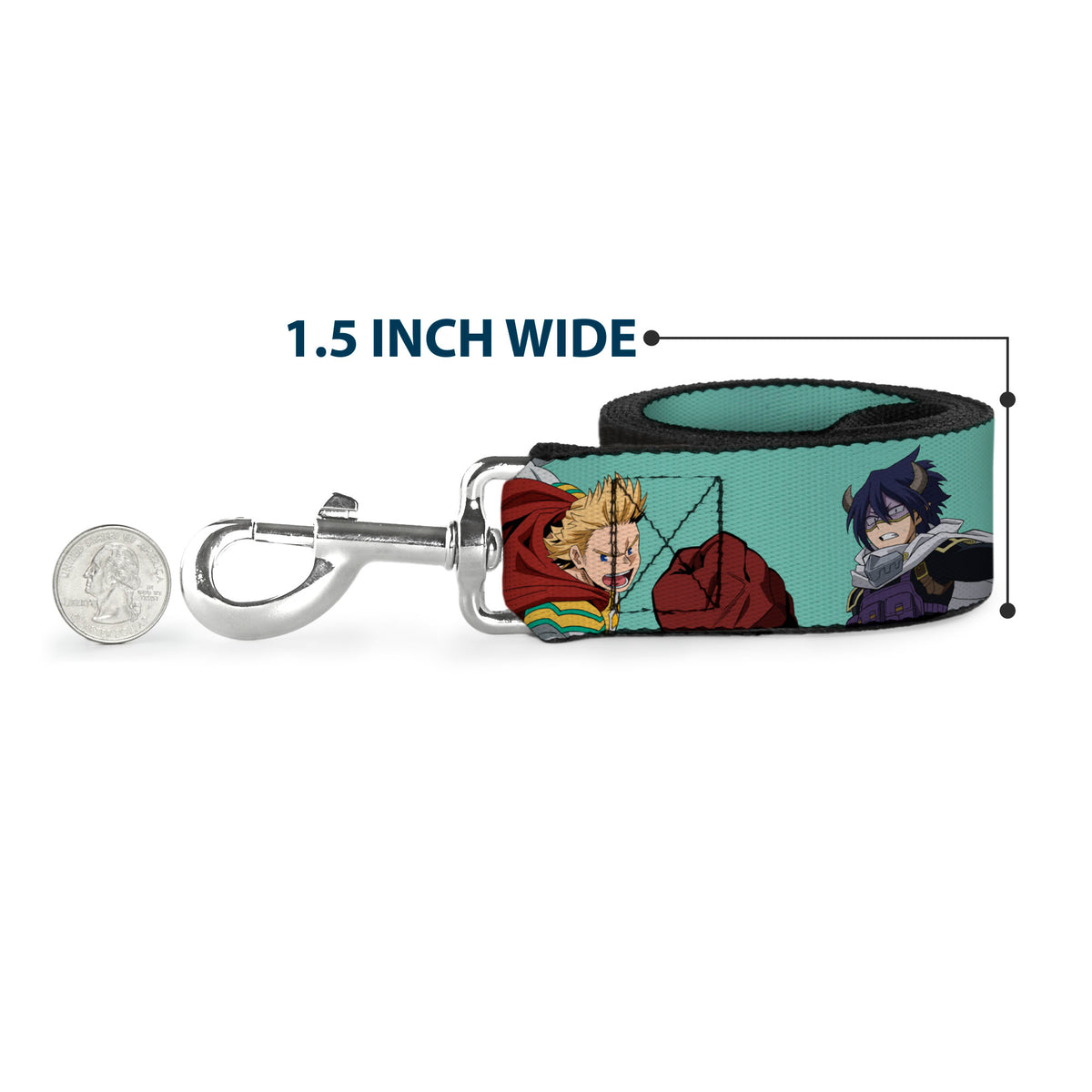 Dog Leash - My Hero Academia The Big 3 Action Poses Light Blue Dog Leashes My Hero Academia