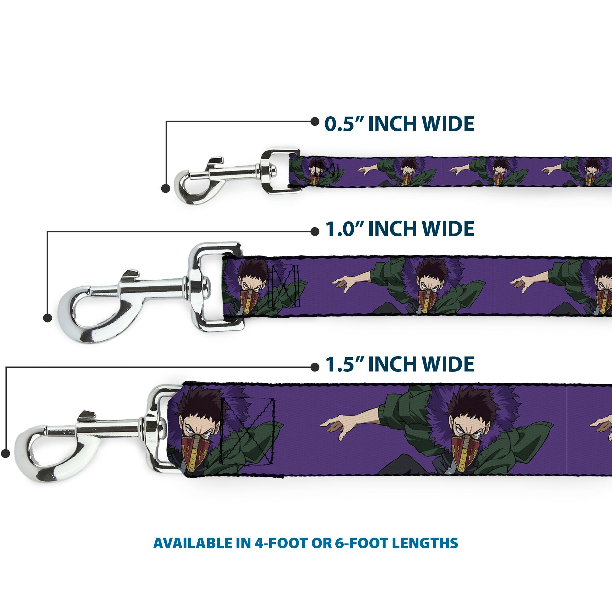 Dog Leash - My Hero Academia Kai Chisaki Action Pose Purple Dog Leashes My Hero Academia