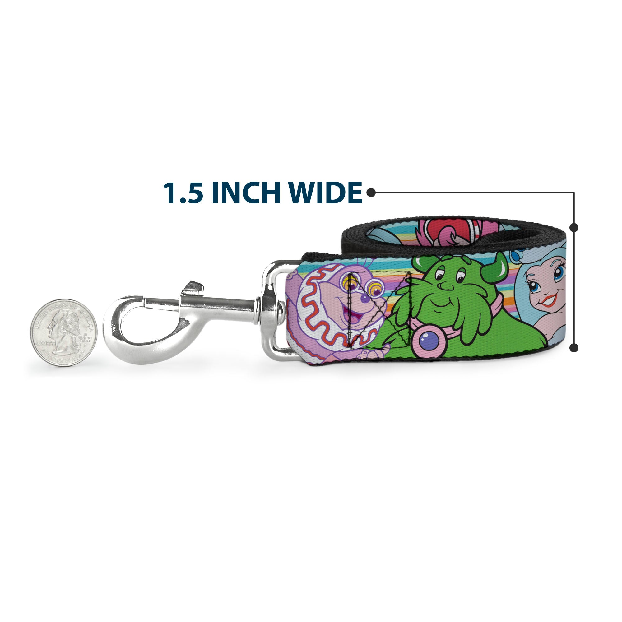Dog Leash - Candy Land Character Lineup Stripe Multi Color Dog Leashes Candy Land
