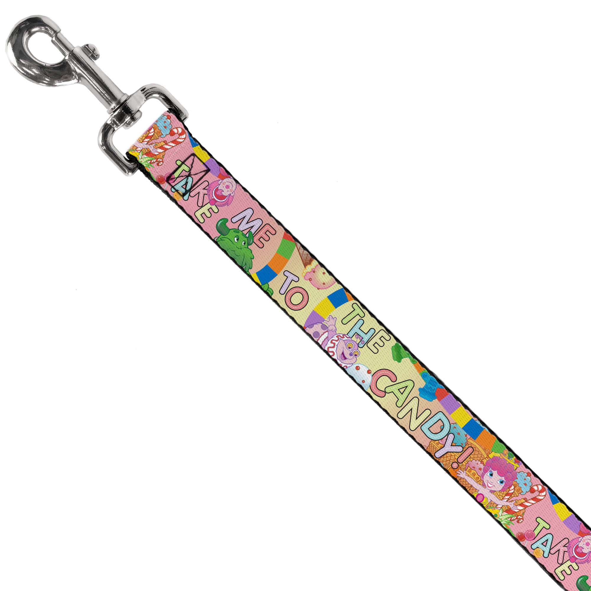 Dog Leash - Candy Land TAKE ME TO THE CANDY Character Collage Multi Color Dog Leashes Candy Land