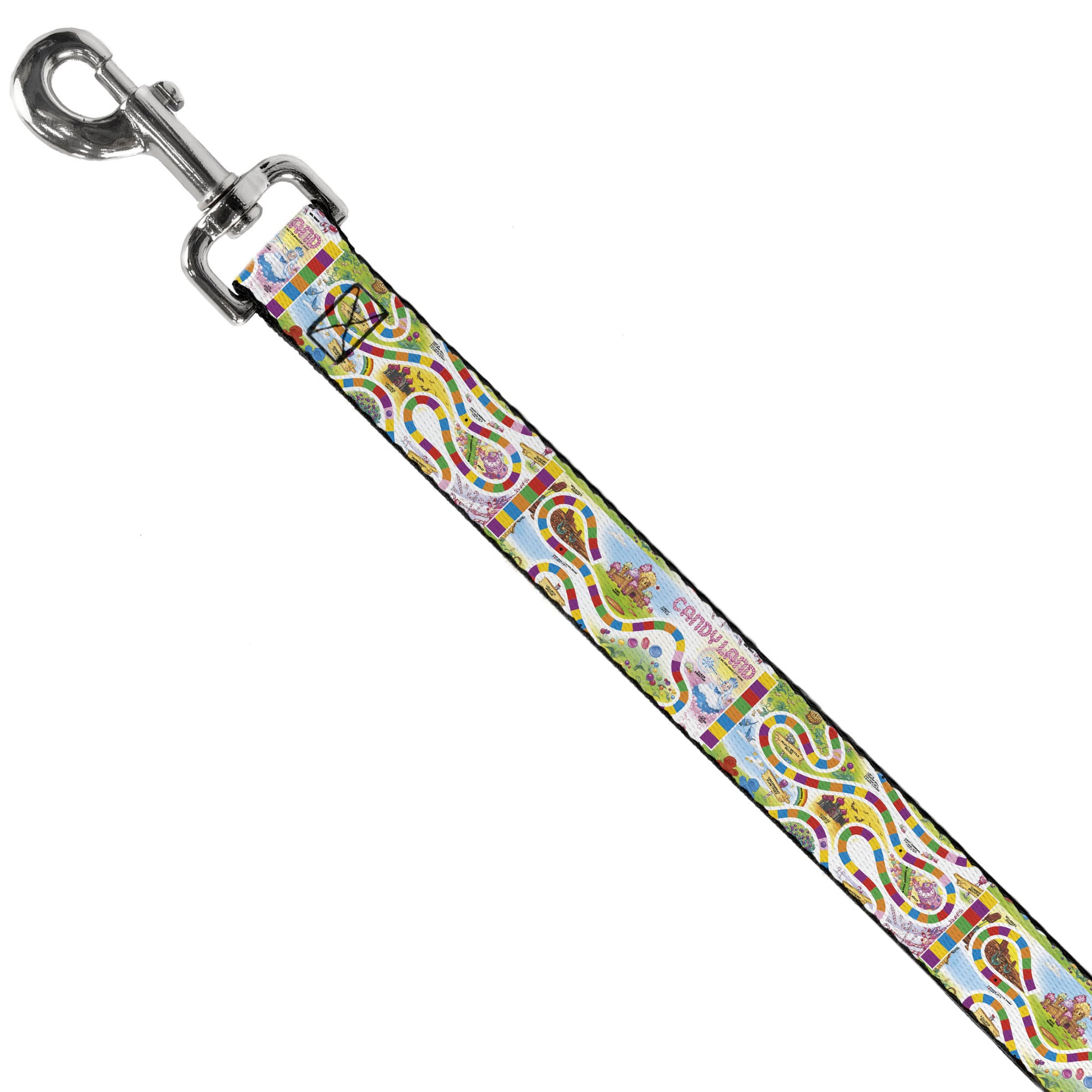 Dog Leash - Candy Land Game Board Game Scenes White/Multi Color Dog Leashes Candy Land