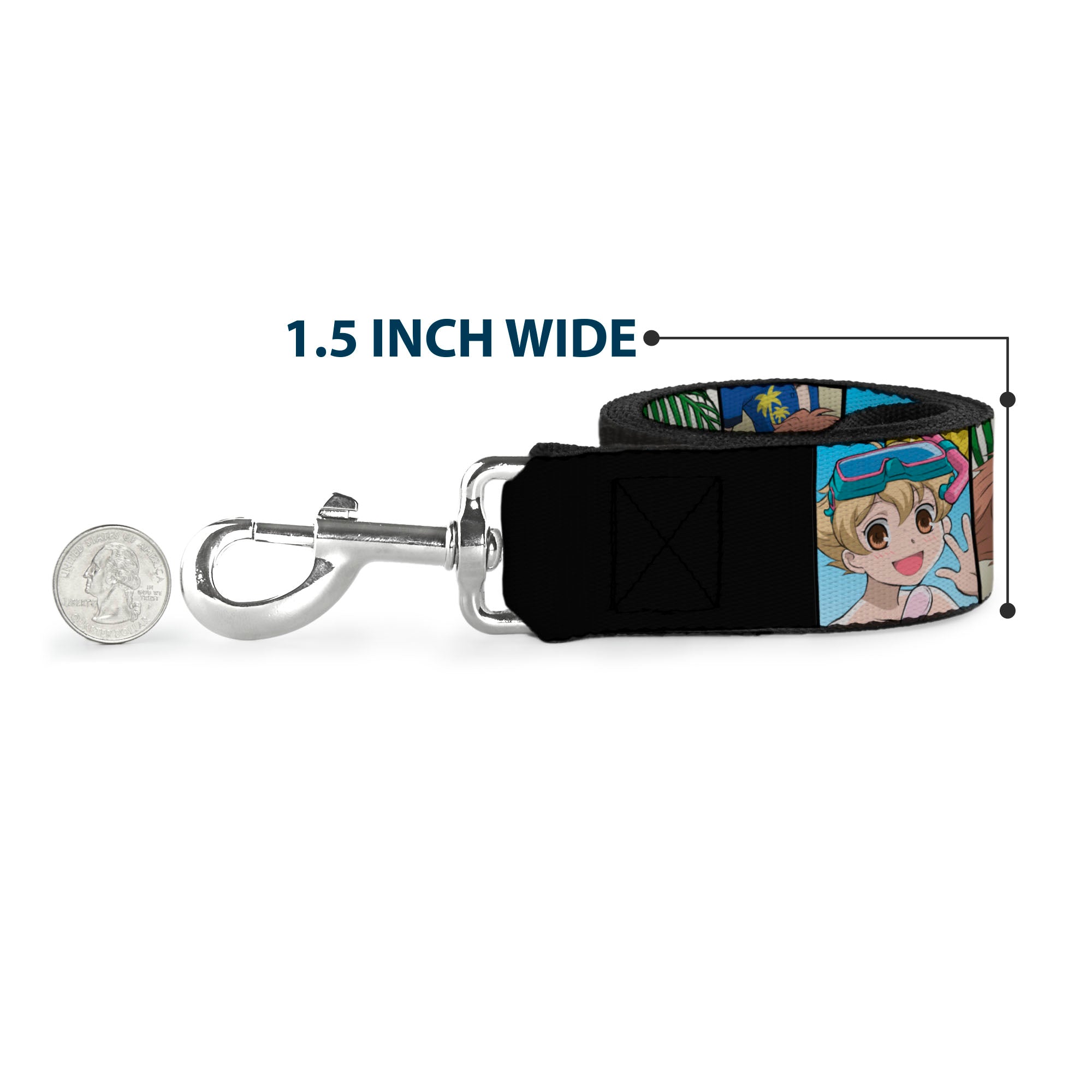 Dog Leash - Ouran High School Host Club Seven Character Beach Day Pose Blocks Dog Leashes Ouran High School Host Club