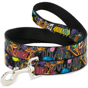 Dog Leash - CatDog Party/Balloons/CATDOG Logo Gray/Black/Multi Color Dog Leashes CatDog
