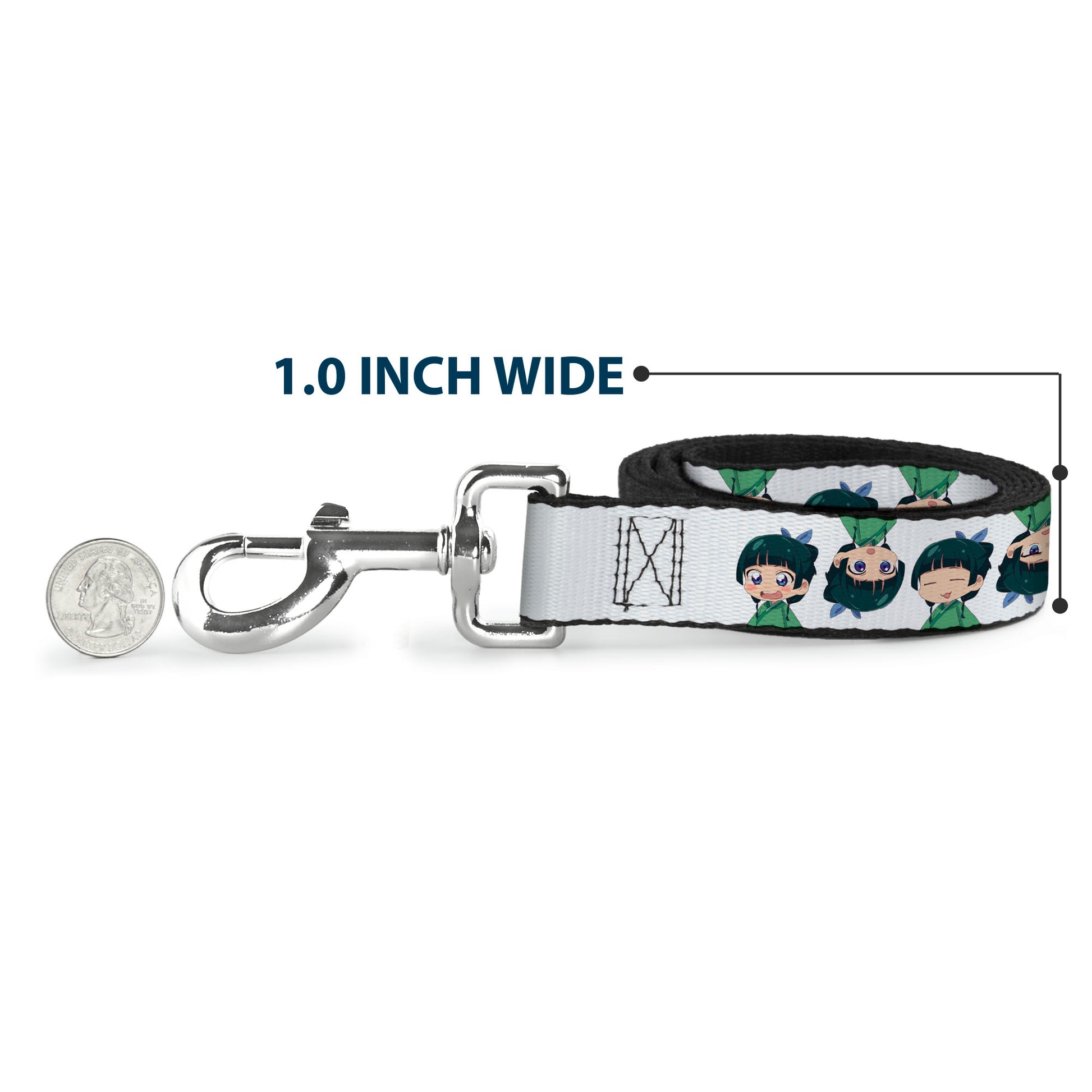 Dog Leash - The Apothecary Diaries Chibi Maomao Expressions Flip White Dog Leashes The Apothecary Diaries