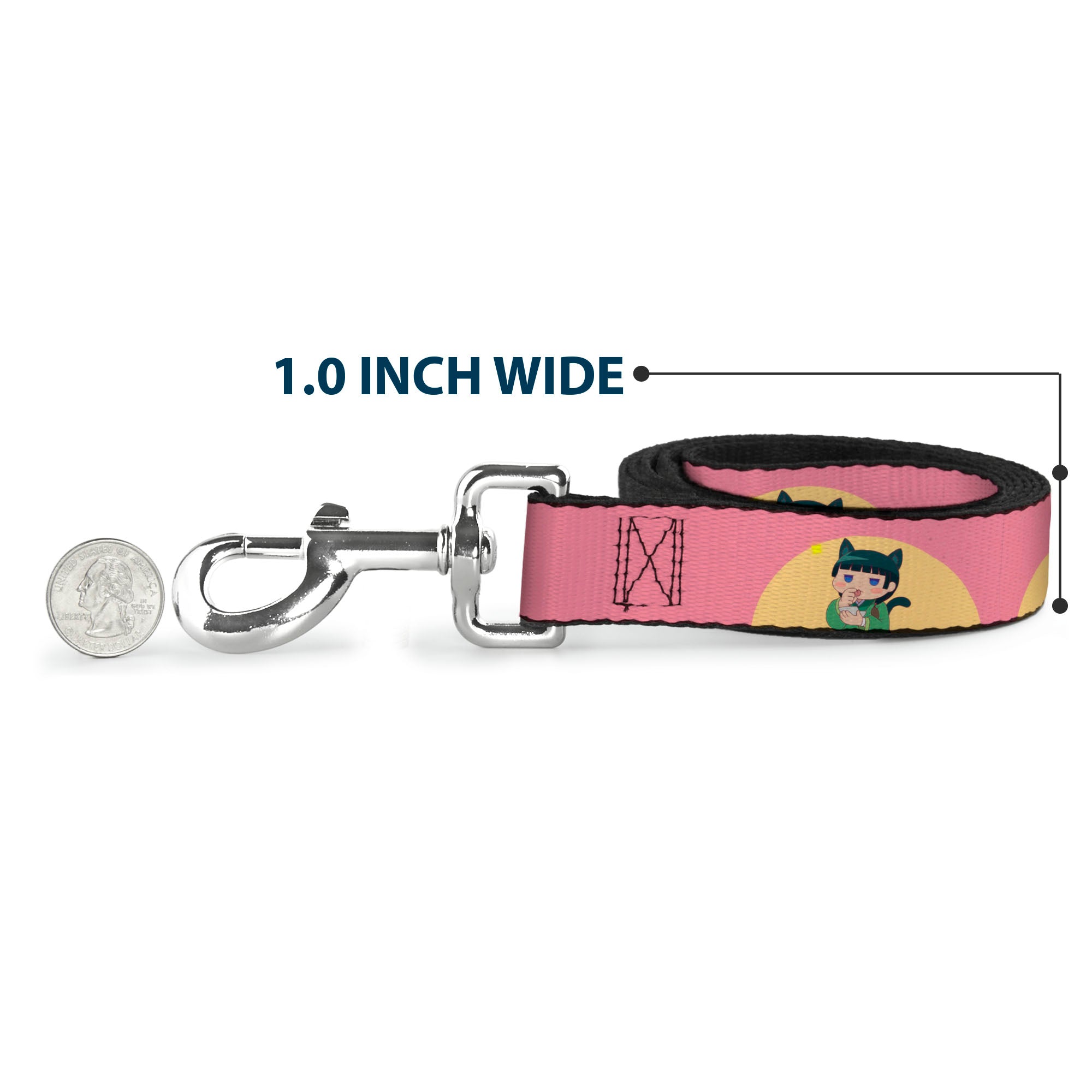 Dog Leash - The Apothecary Diaries Chibi Maomao Cat Pose Pink/Yellow Dog Leashes The Apothecary Diaries