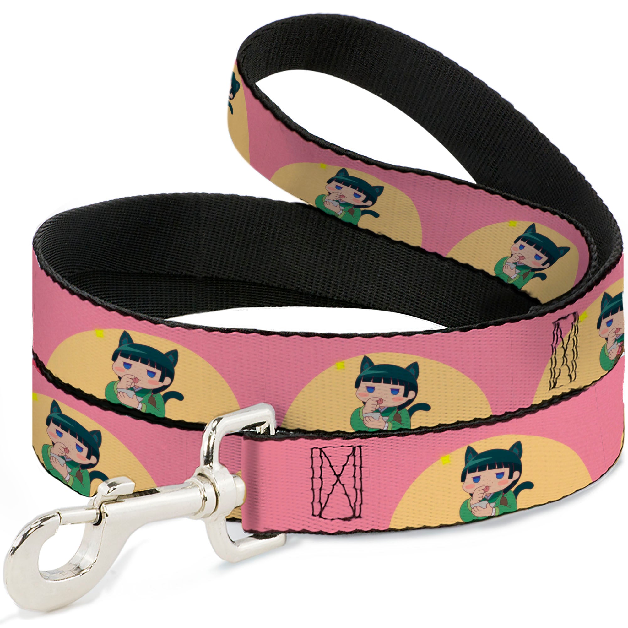 Dog Leash - The Apothecary Diaries Chibi Maomao Cat Pose Pink/Yellow Dog Leashes The Apothecary Diaries