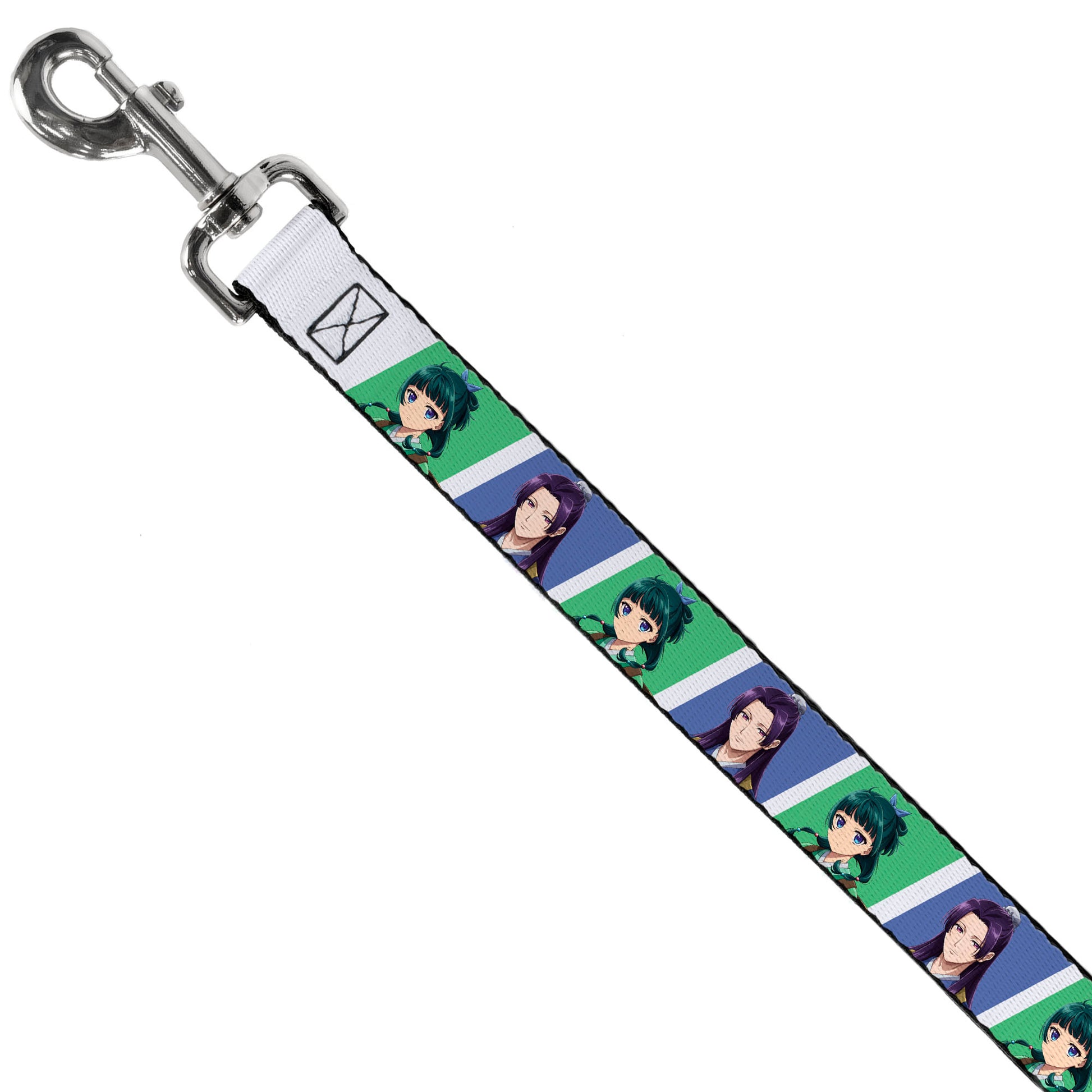 Dog Leash - The Apothecary Diaries Jinshi and Maomao Pose Blocks White/Blue/Green Dog Leashes The Apothecary Diaries