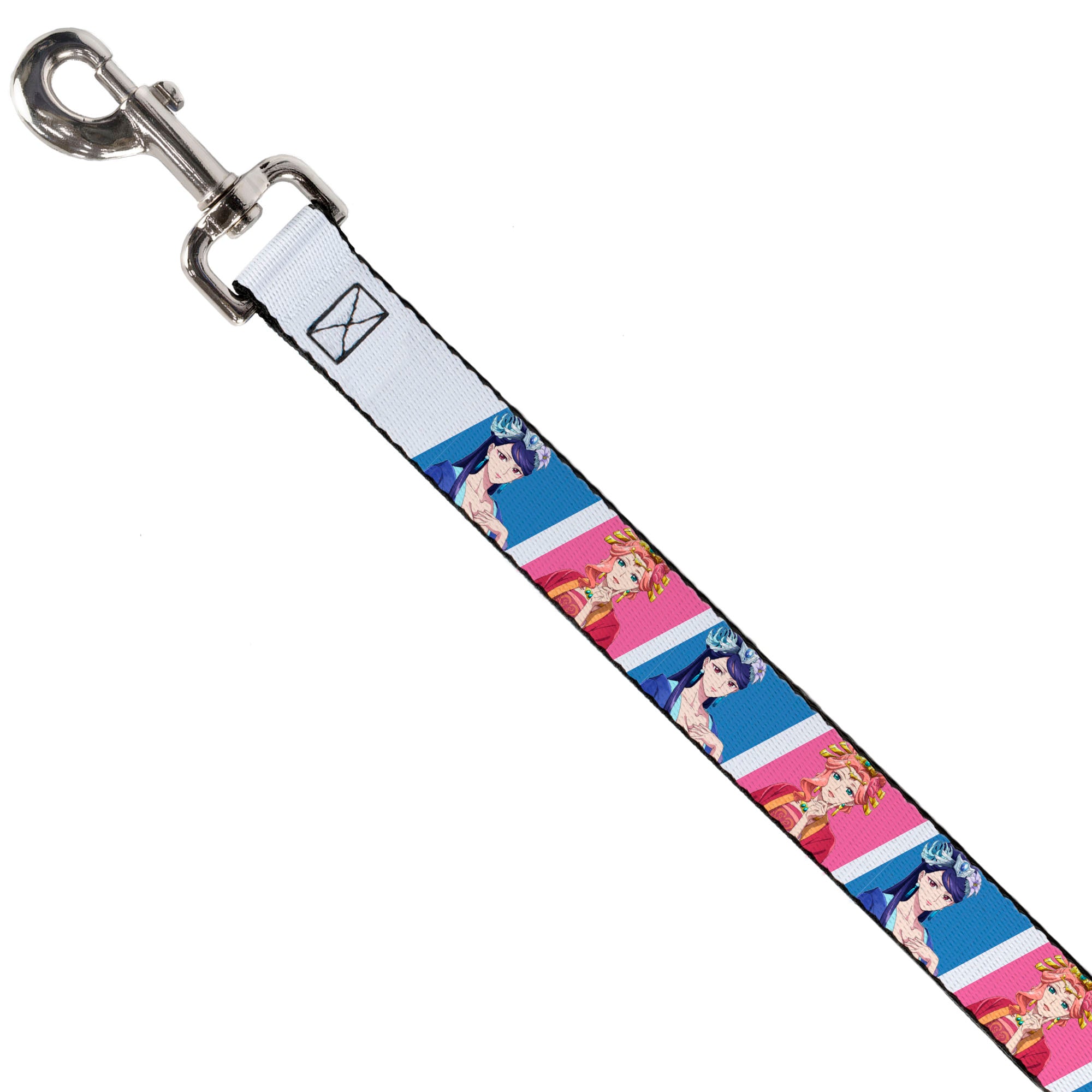 Dog Leash - The Apothecary Diaries Gyokuyo and Lihua Pose Blocks White/Pink/Blue Dog Leashes The Apothecary Diaries