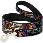Dog Leash - CATWOMAN-NINE LIVES OF A FELINE FATALE Bombshell Pose/Diamonds Dog Leashes DC Comics
