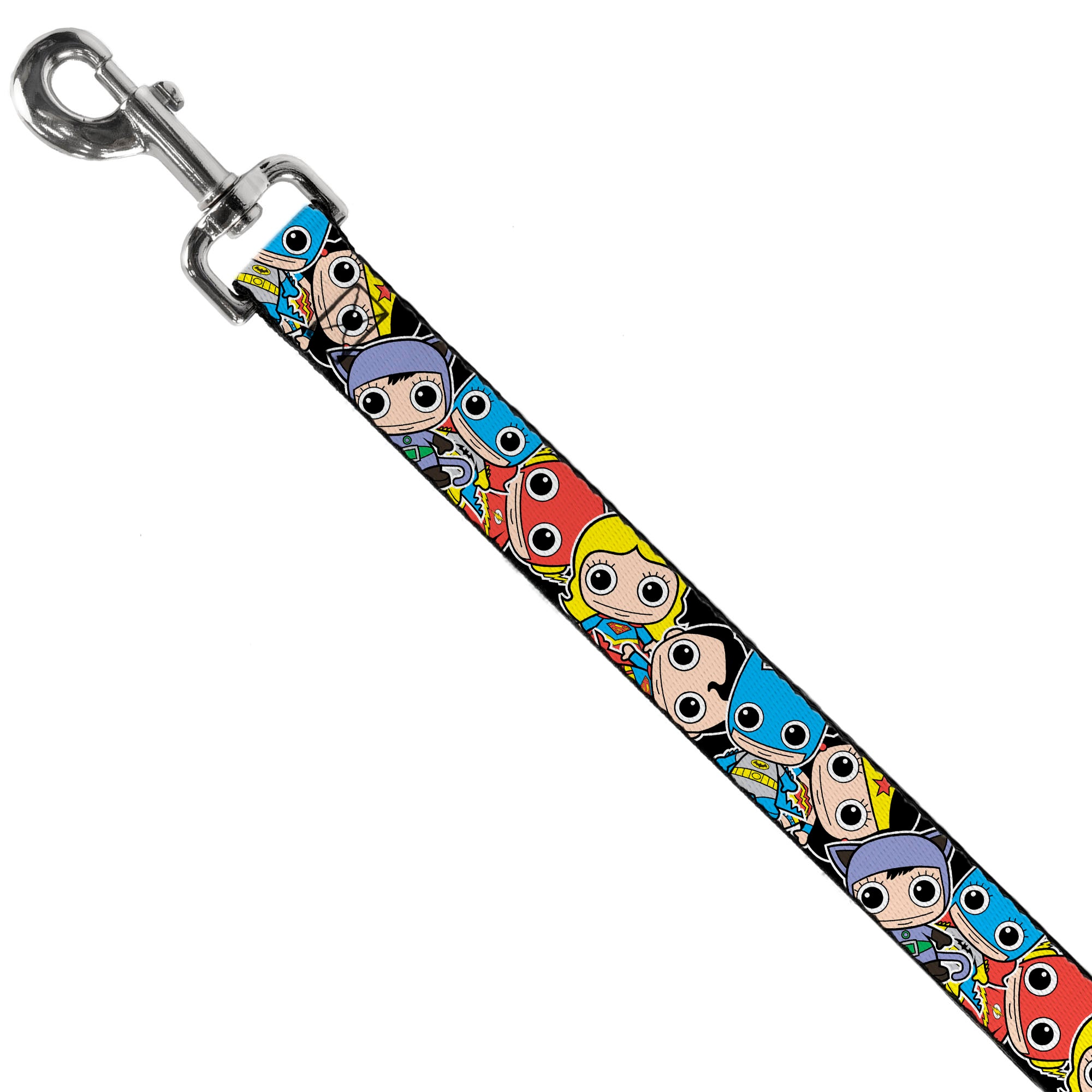 Dog Leash - DC Mini Group Stacked Black Dog Leashes DC Comics