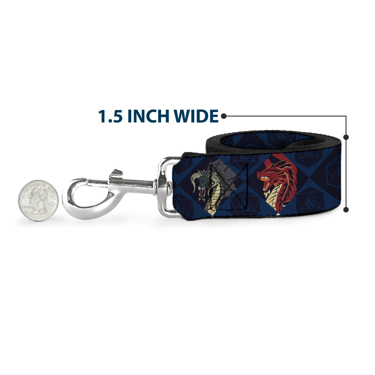 Dog Leash - Dungeons & Dragons True Dragon Blocks Blues Dog Leashes Dungeons & Dragons