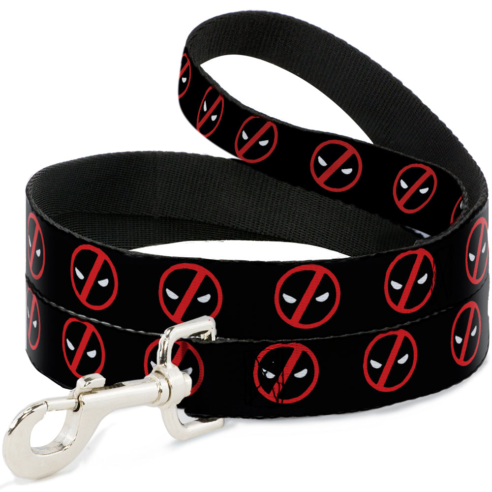 Dog Leash - Deadpool Logo2 Black/Red/White Dog Leashes Marvel Comics